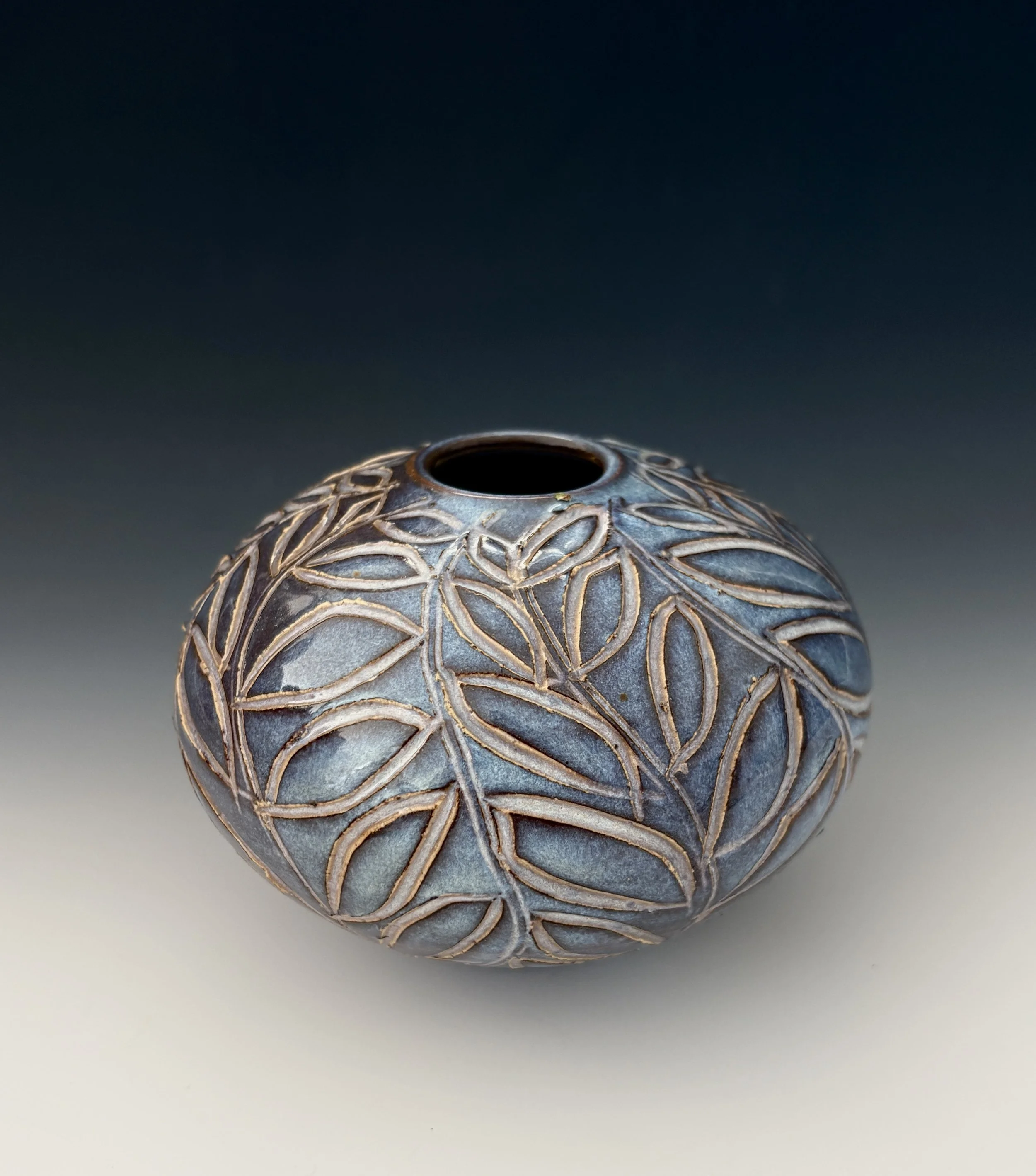 Small carved vessel; 4" tall; $90