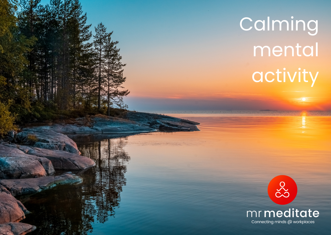 Calming down of mental activity. — Mr Meditate