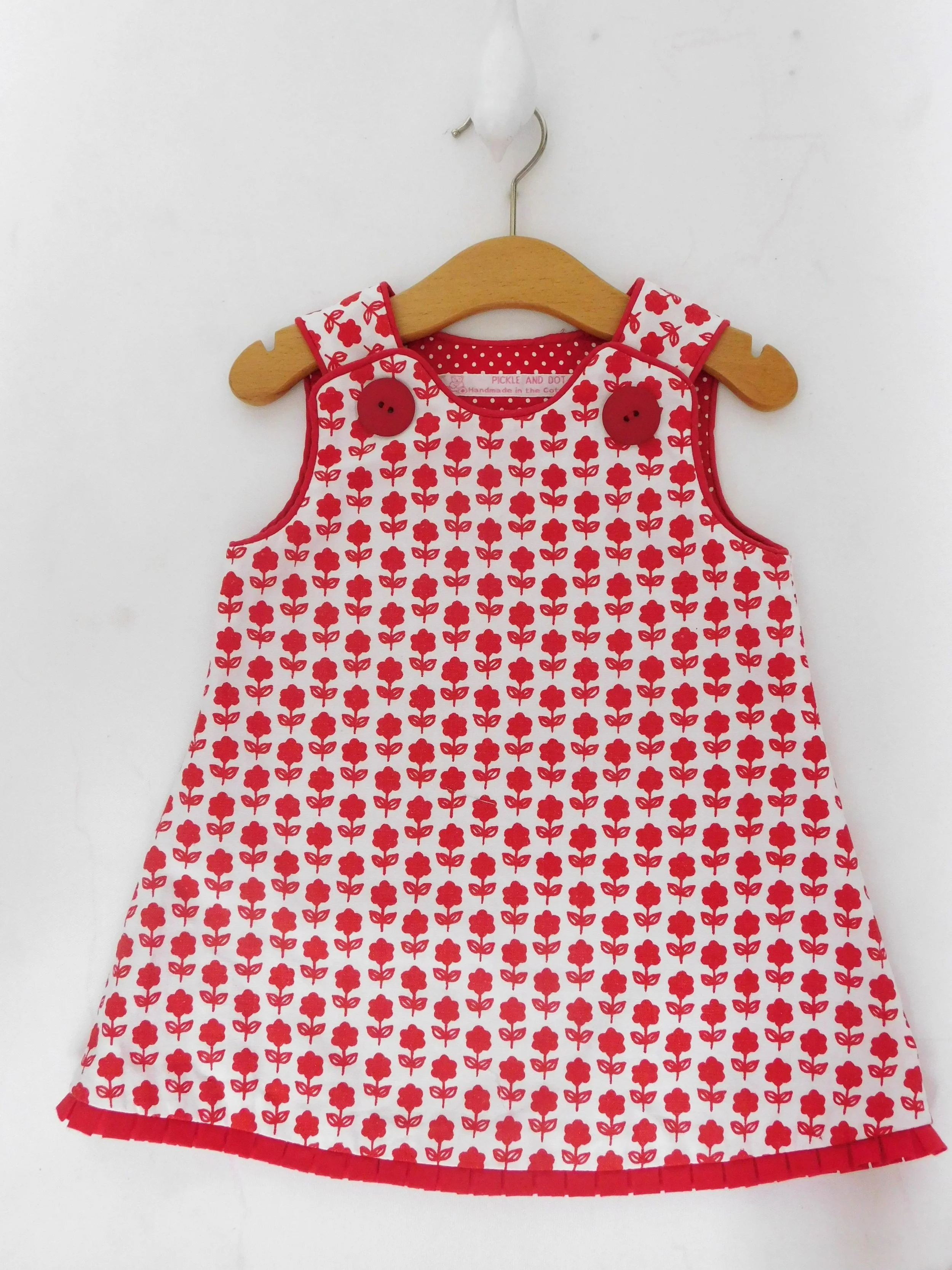 ‘Poppies’ pinafore dress  *Age 2-3 years  (Free P&P)