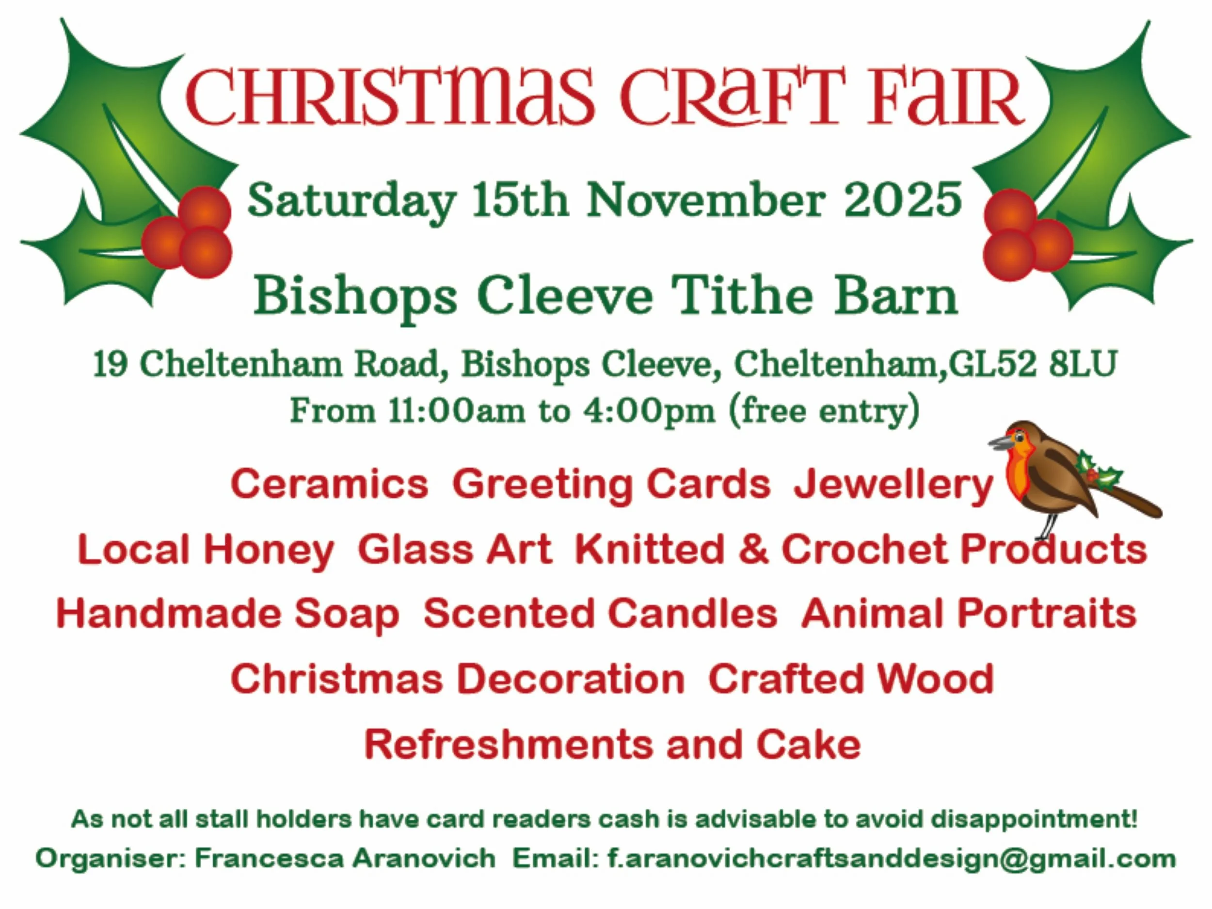 Christmas Fair, Tythe Barn, Bishops Cleeve, Cheltenham