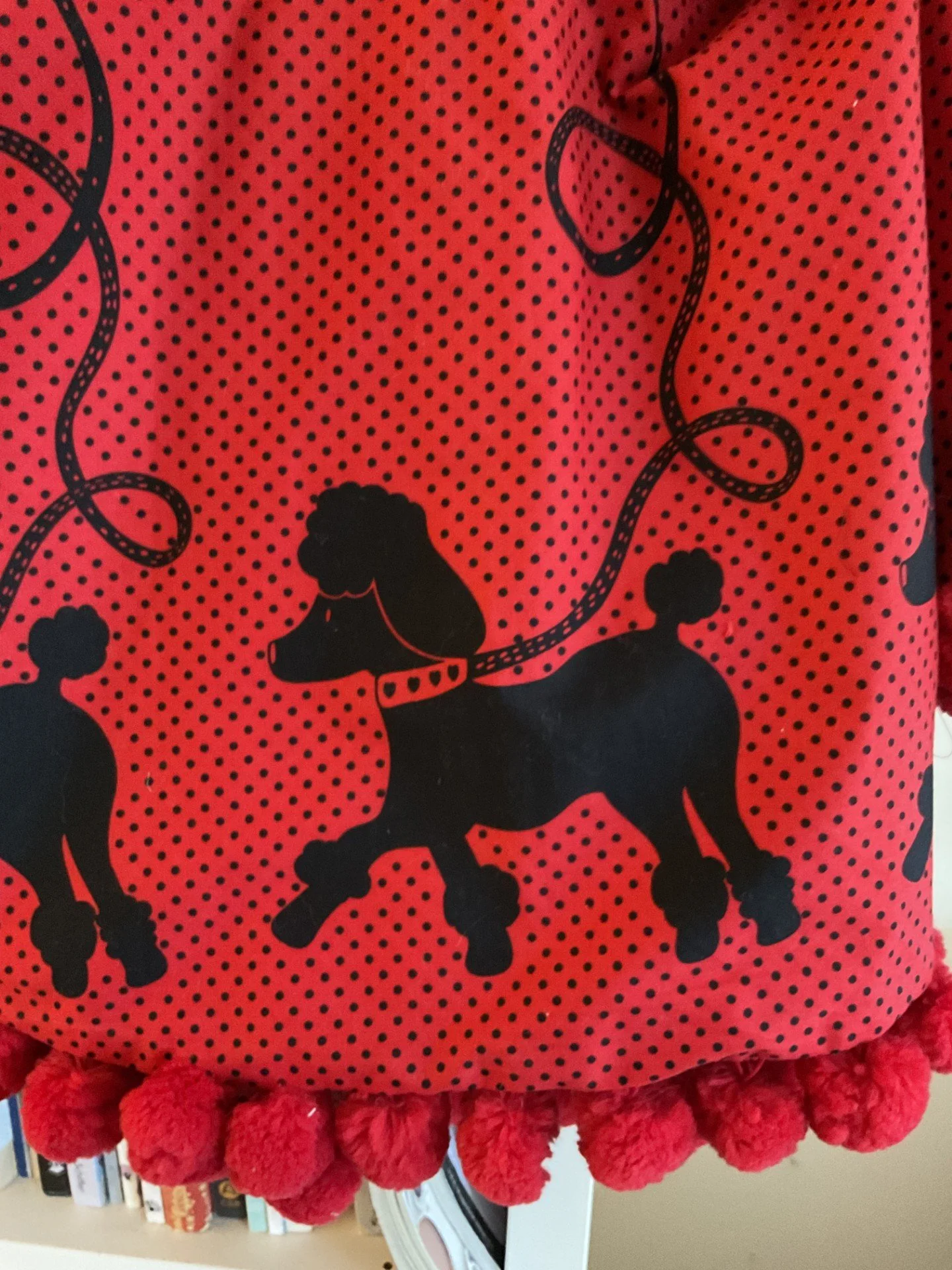 ‘Waking Poodles’ fully circular swirly skirt  Age 11 years (Free P&P) £40