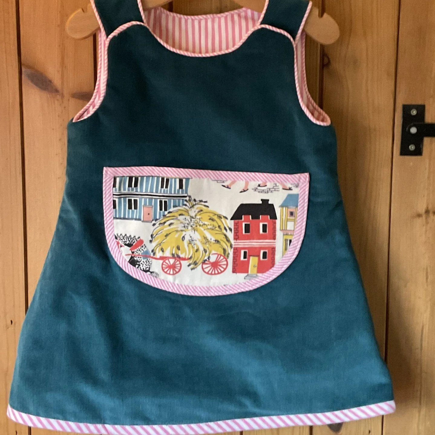 'Village Playtime' pinafore dress age 3-4 years £35  (Free P&P)
