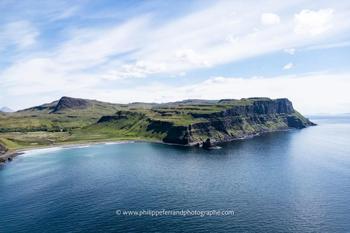 vue panoramique de la Talisker Bay