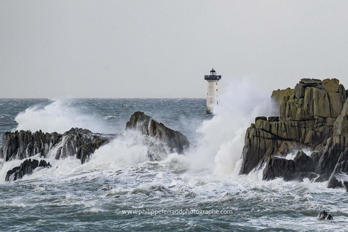 Les vagues sur l'ile des Landes