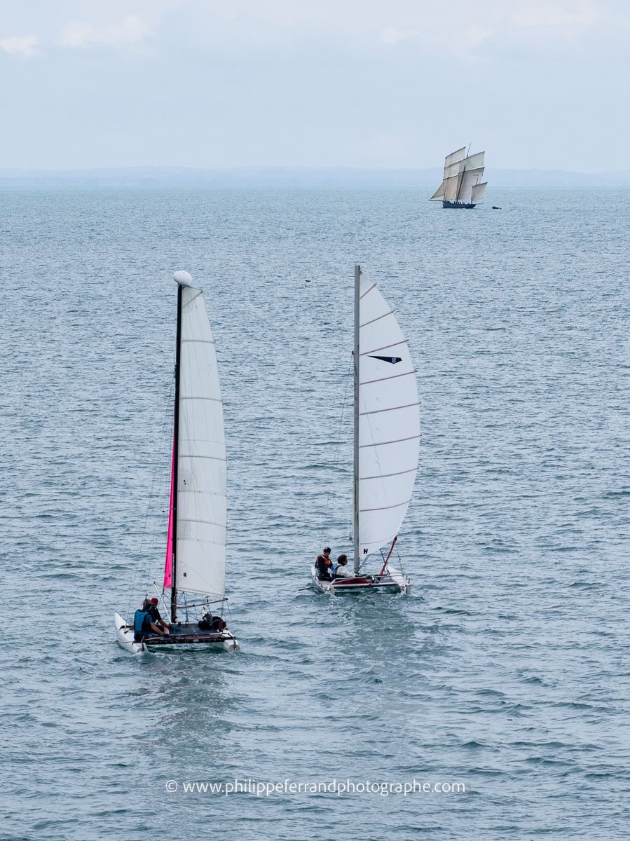 les catamarans et la Bisquine Cancalaise