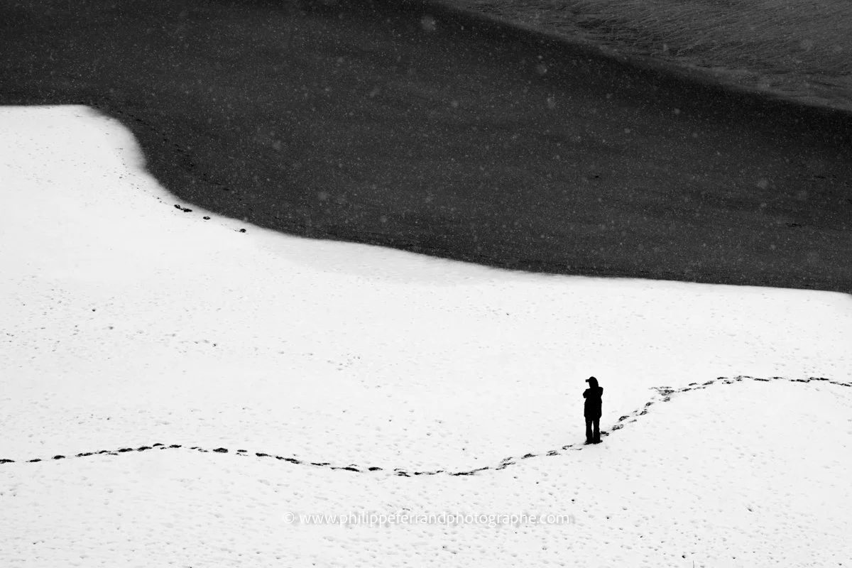 376 - il neige - plage du Saussaye