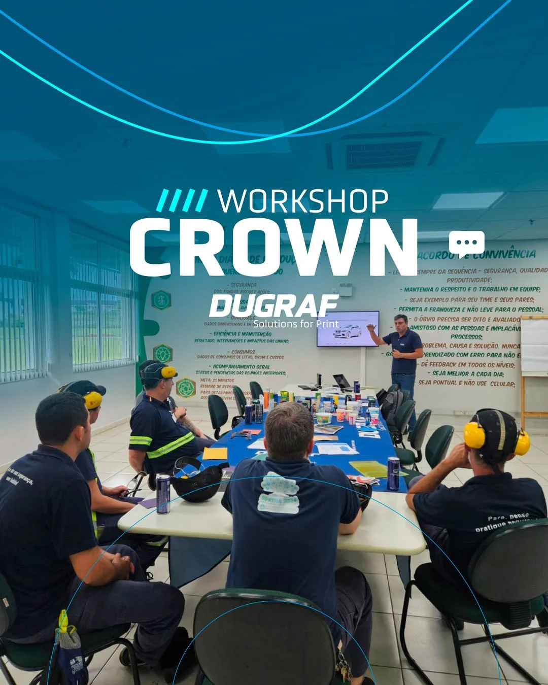 Treinamento técnico da Dugraf na Crown Ponta Grossa reforça excelência em Dry Offset