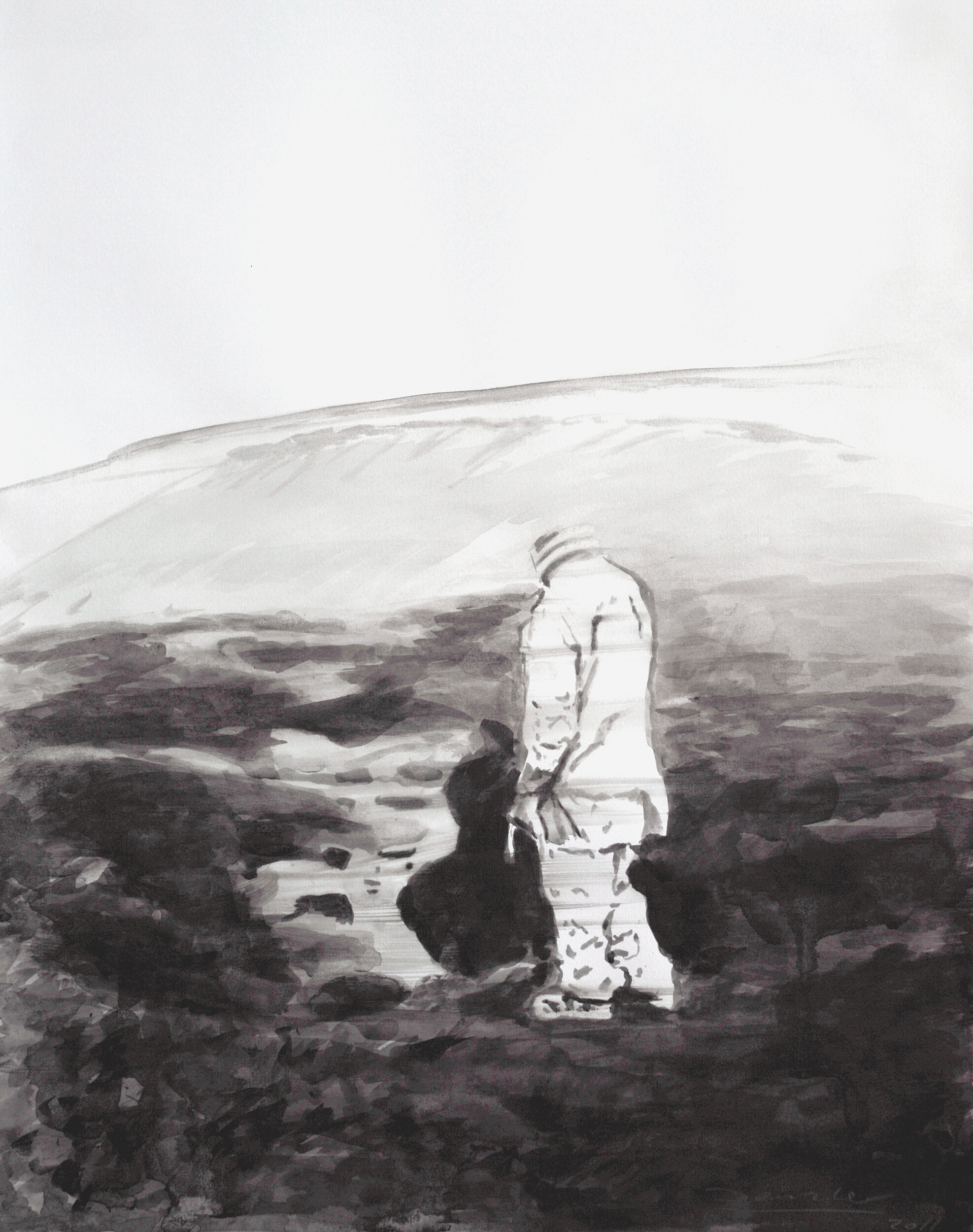   Gravitation , 2011 Watercolor on Paper, 46.5 x 37 cm Private collection 