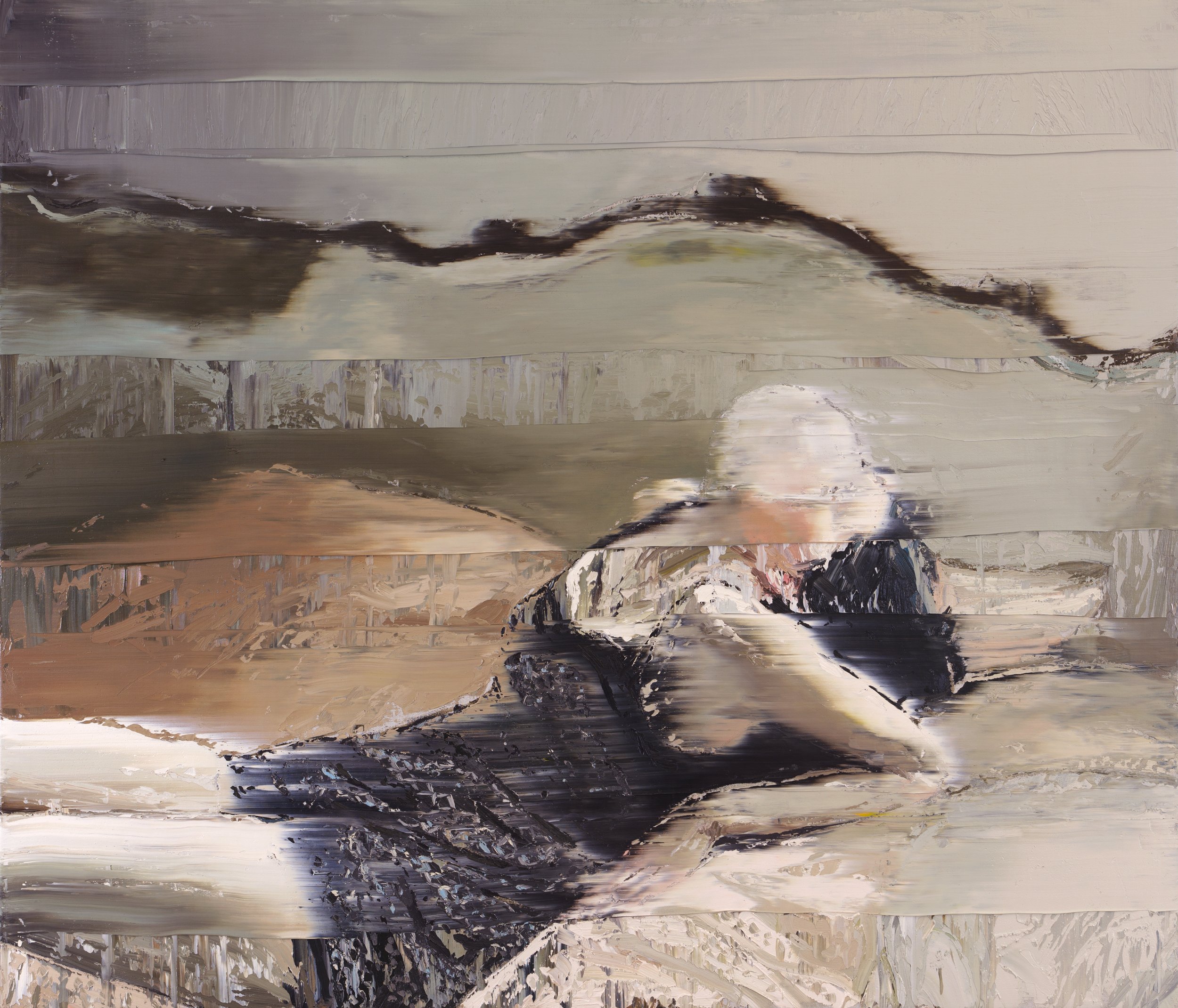   Woman With Glas Bowl,  2019                                                                      Oil on canvas, 120 x 140 cm                                                                     Private collection 