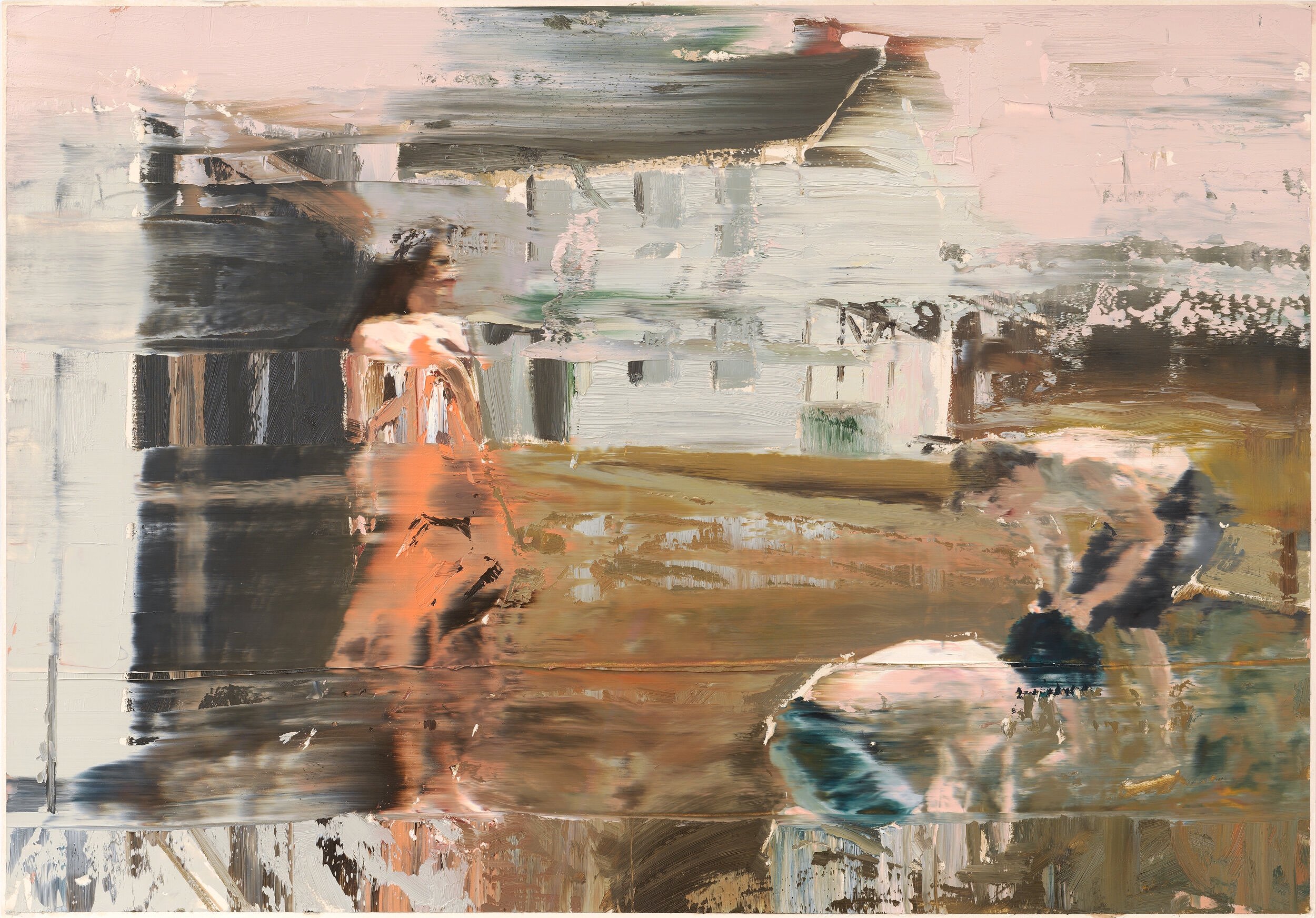   Study after Lost and Found,  2021                                                                                                              Oil on cardboard, 59 x 83.5 cm             