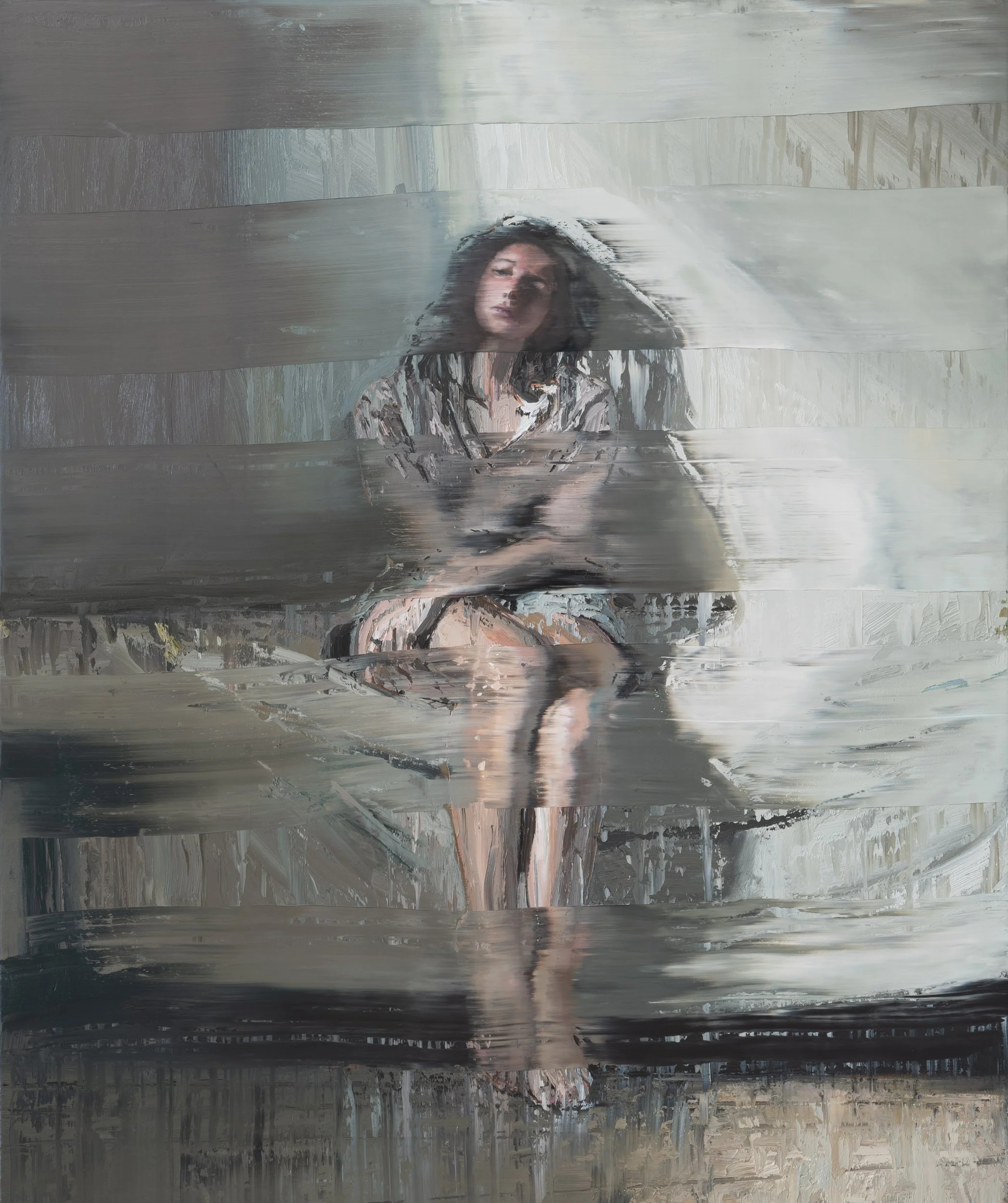  In Her Room, 2025                                                                                          Oil on canvas, 180 x 150 cm 