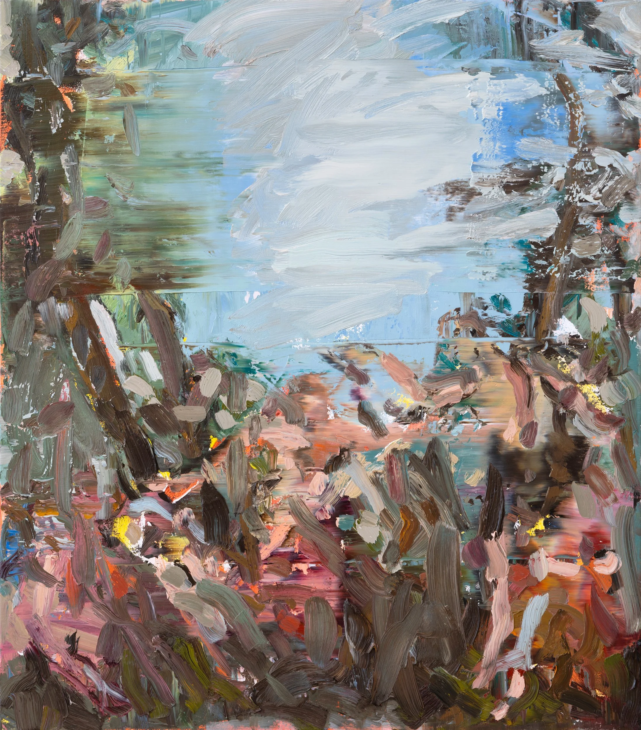    Water, Spirit, Light,   2026                                                                                 Oil and acrylic on canvas, 80 x 70 cm 