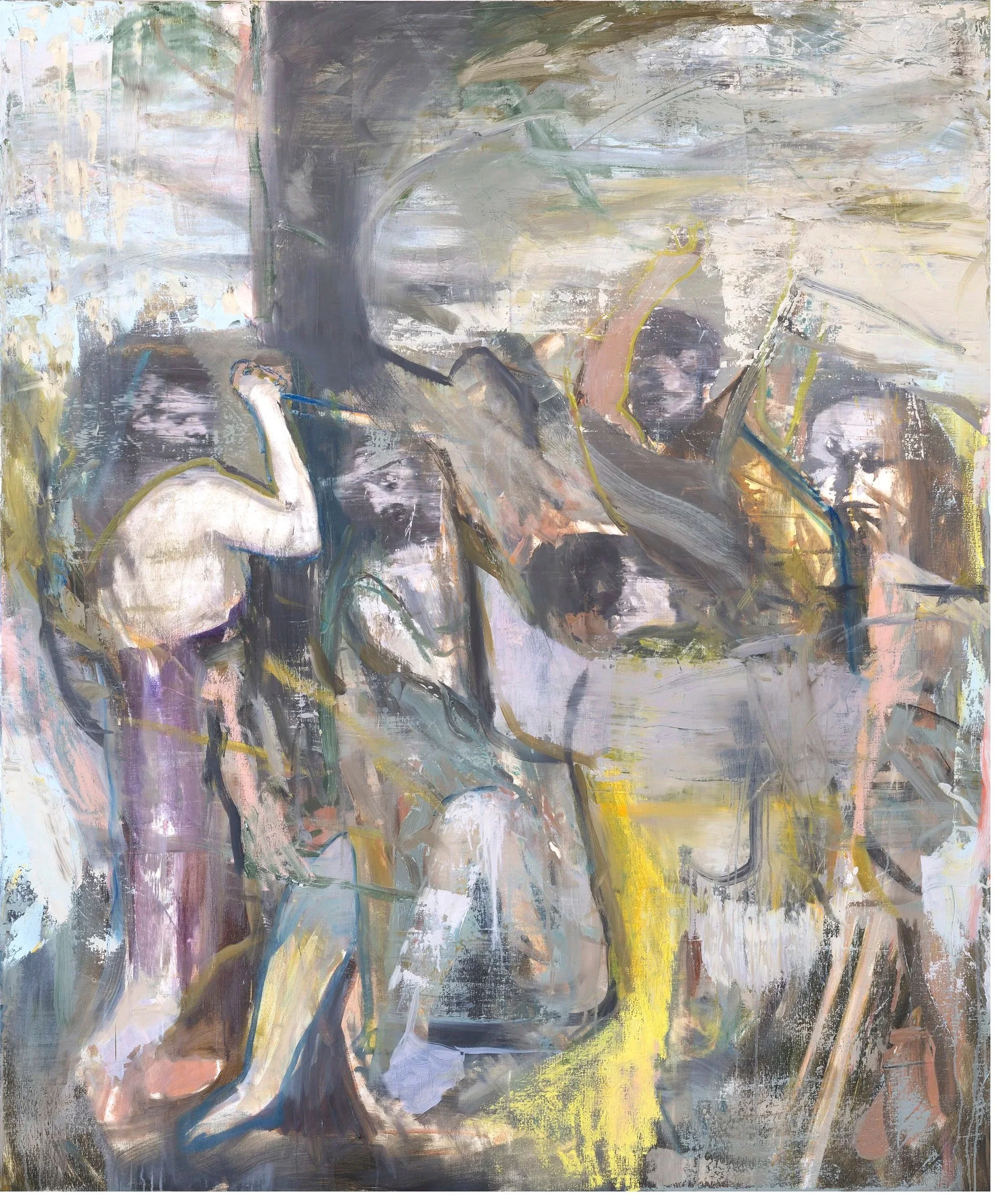    Hybris 2   (After Titian), 2026                                                                          Oil on canvas, 180 x 150 cm 