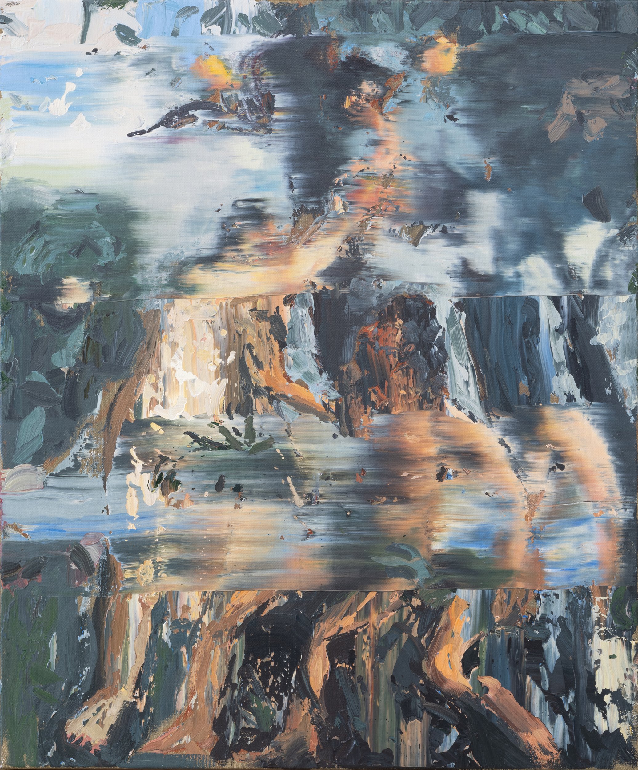    Study for After the Fall   (After Titian’s Adam and Eve), 2026, Acrylic on canvas, 60 x 50 cm 