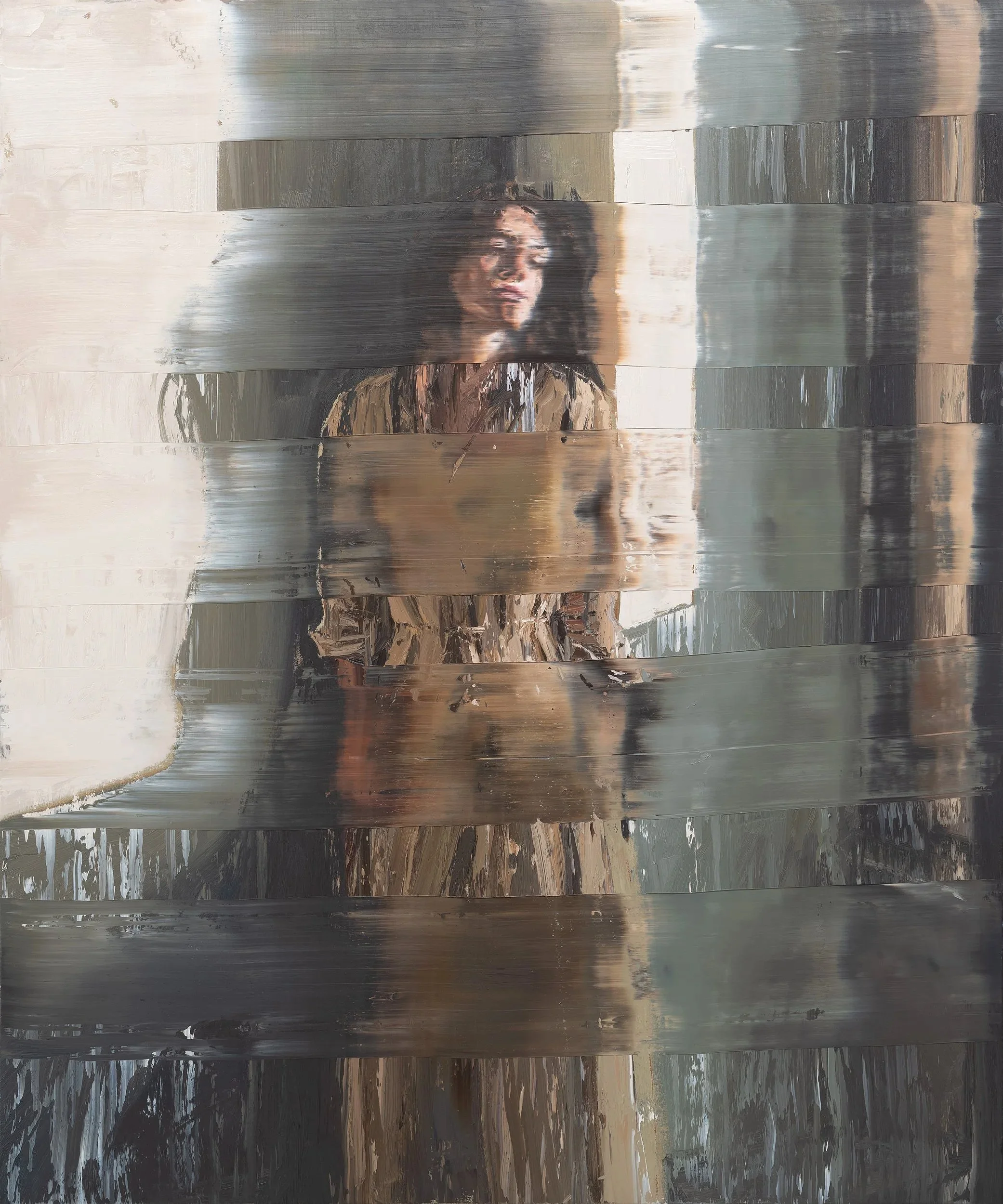    Shattered Light VI   , 2025                                                                            Oil on canvas, 180 x 150 cm  
