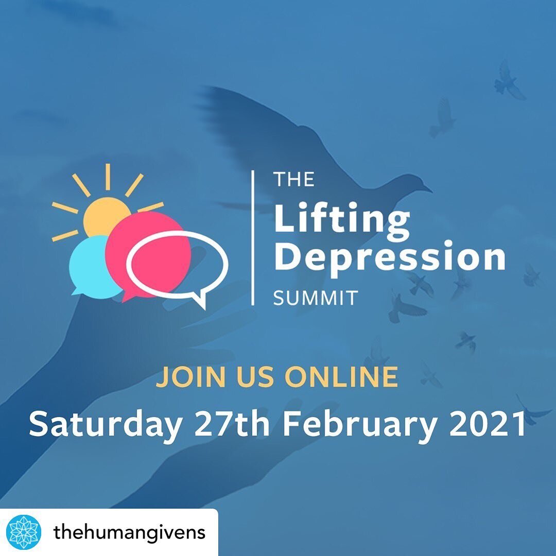 For anyone working with depression or haunted by its dark shadow that can affect so many of us - this online conference is highly recommended.
.
.
.
.

#liftingdepression 
#mentalwellbeing 
#psychologicalhelp 
#treatingdepression 
#hope 
#mentalhealt