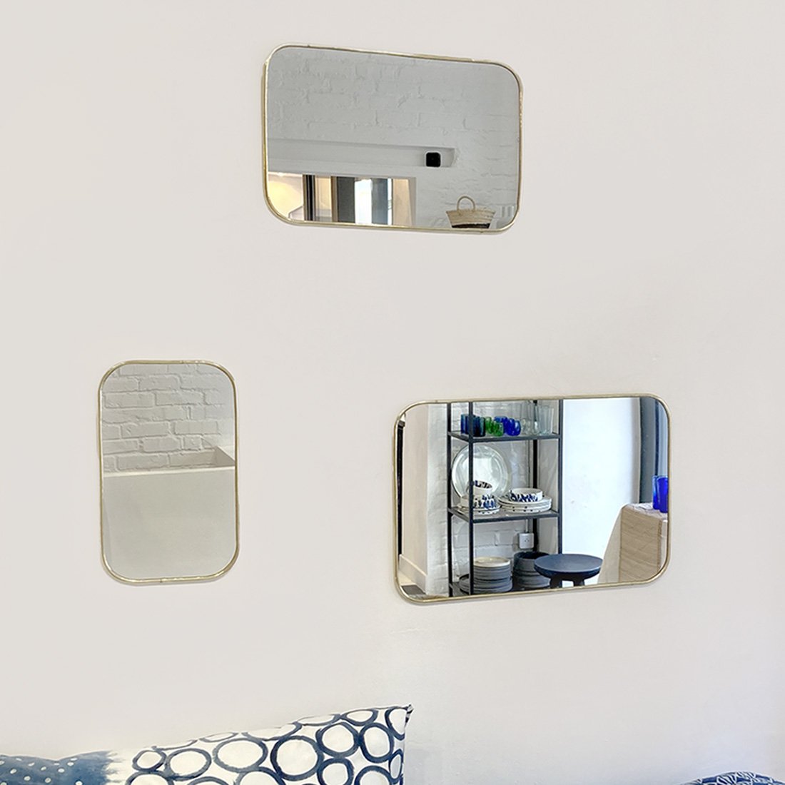 MIROIRS RONDS EN LAITON - BAAN