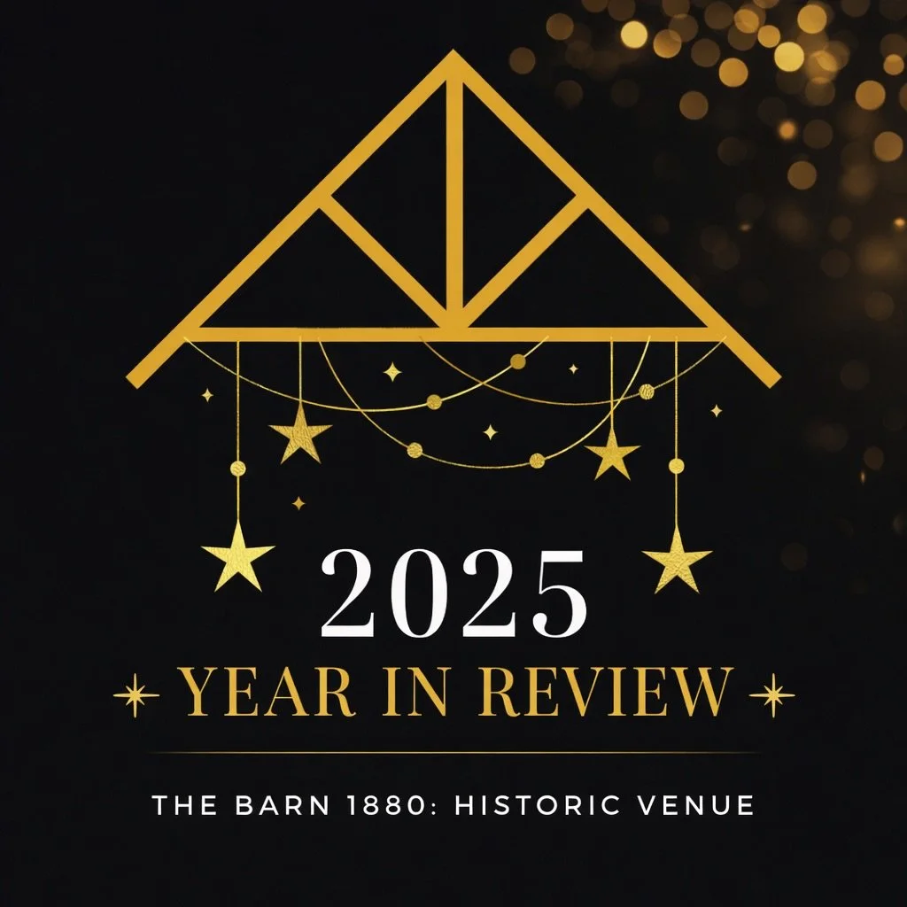 ✨ 2025 at The Barn 1880 ✨
As we close the door on 2025, our hearts are full &mdash; and honestly, we&rsquo;re a little tired in the most grateful way. This year, The Barn 1880 was more than four walls. It was a place where memories were made, milesto