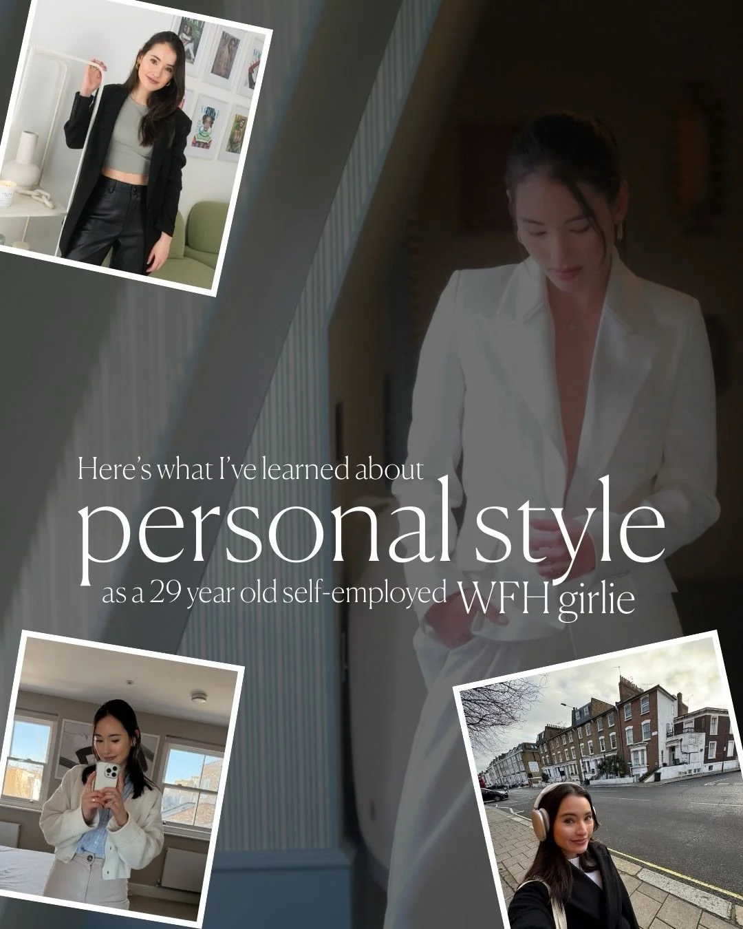 My late twenties have been defined by trying to articulate my personal style while going through an evolution in my professional life (corporate ➡️ startup ➡️ self employed) and as a result, what my ACTUAL lifestyle looked like

proud to say I've com