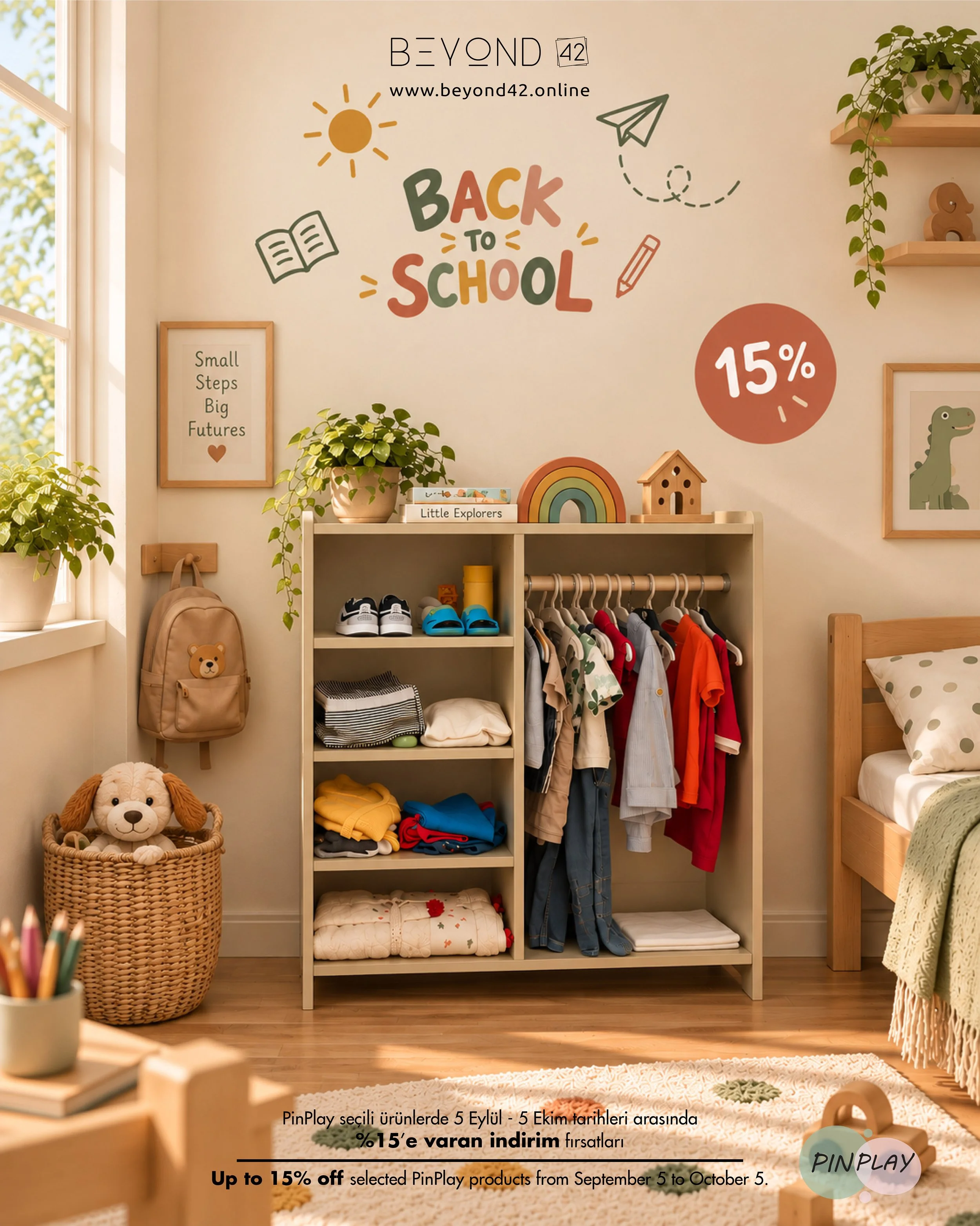 MWR Montessori çocuk dolapları