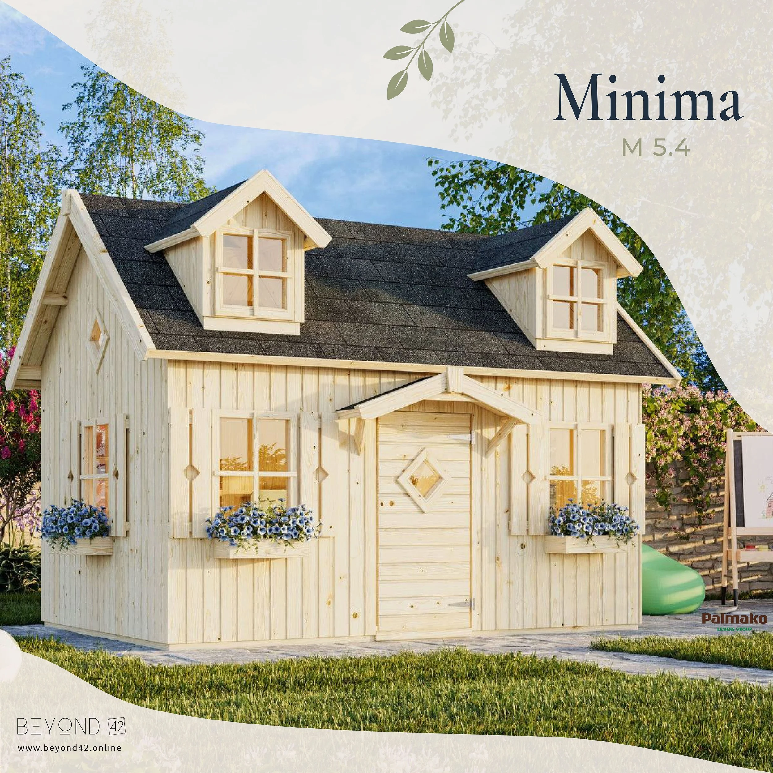 Minima M5.4 - Ahşap oyun evi