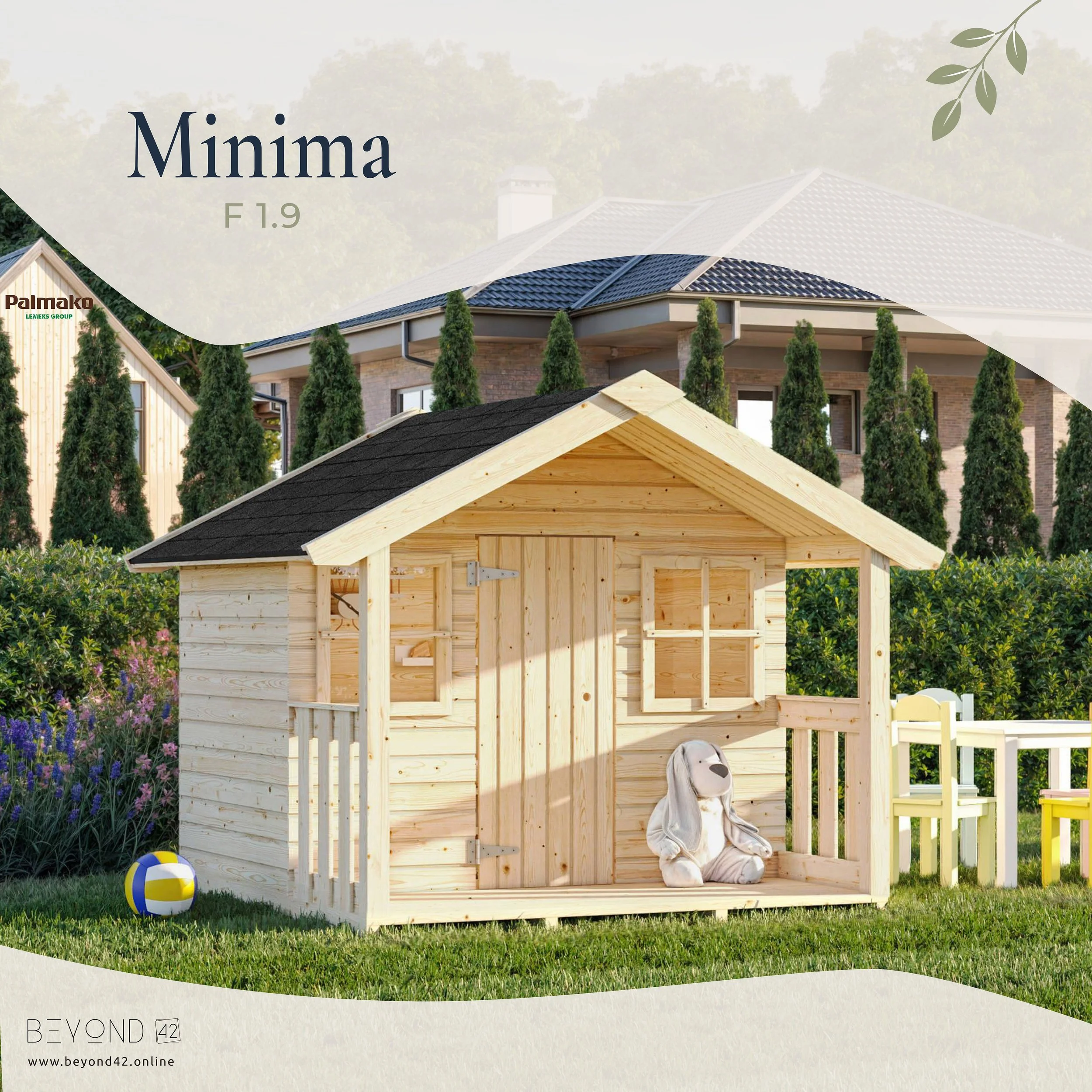 Minima F1.9 - Ahşap oyun evi