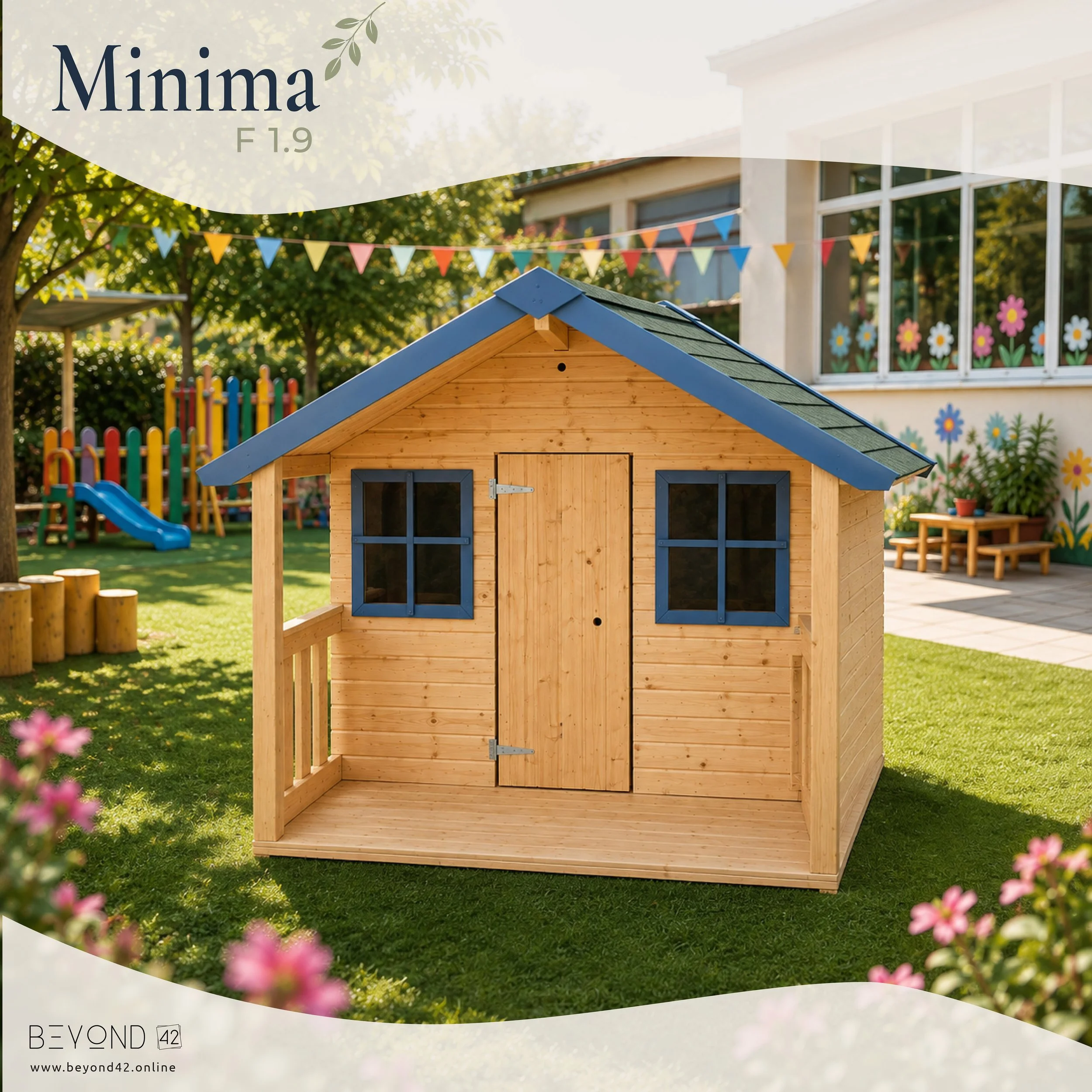 Minima F1.9 - Ahşap oyun evi
