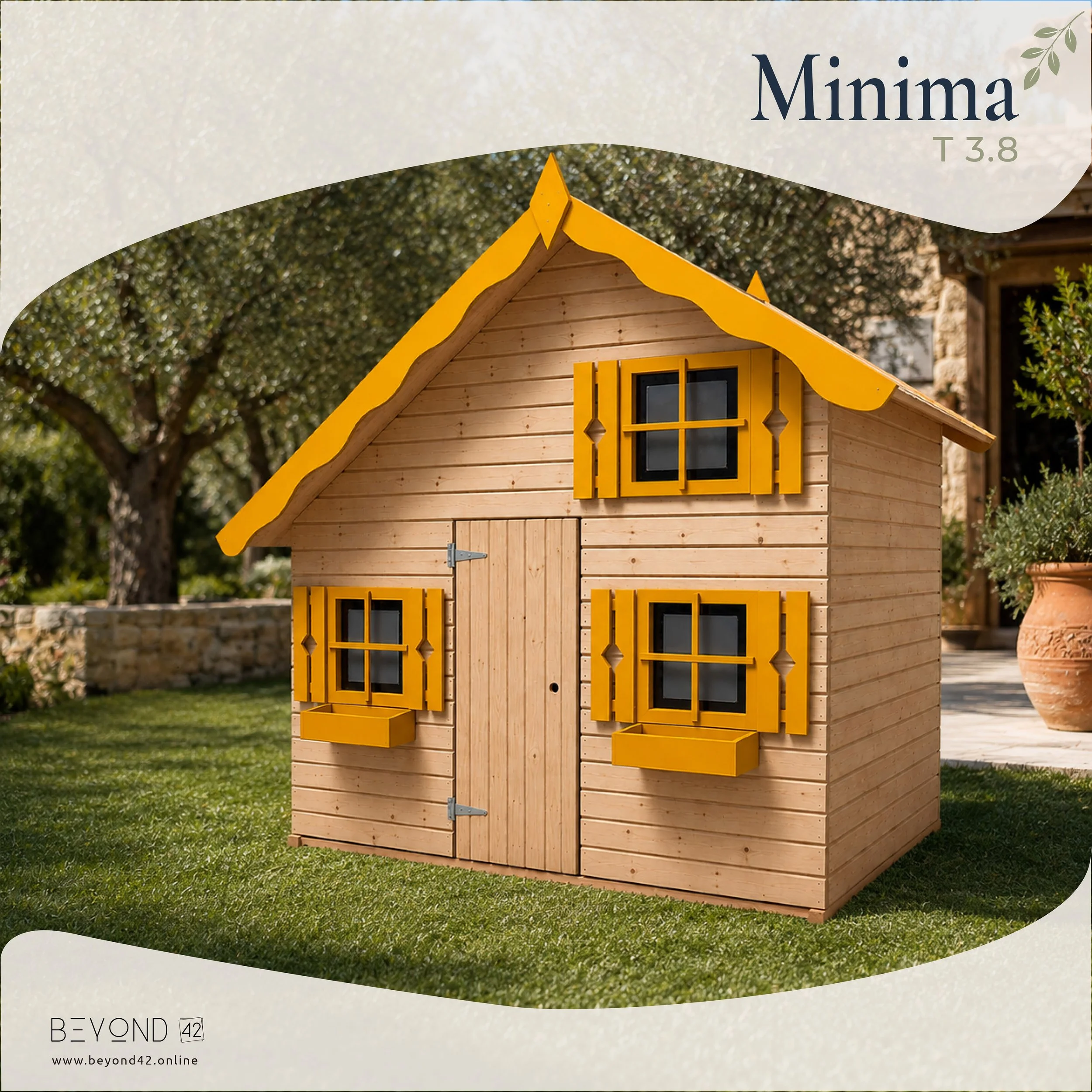 Minima T3.8 - Ahşap oyun evi
