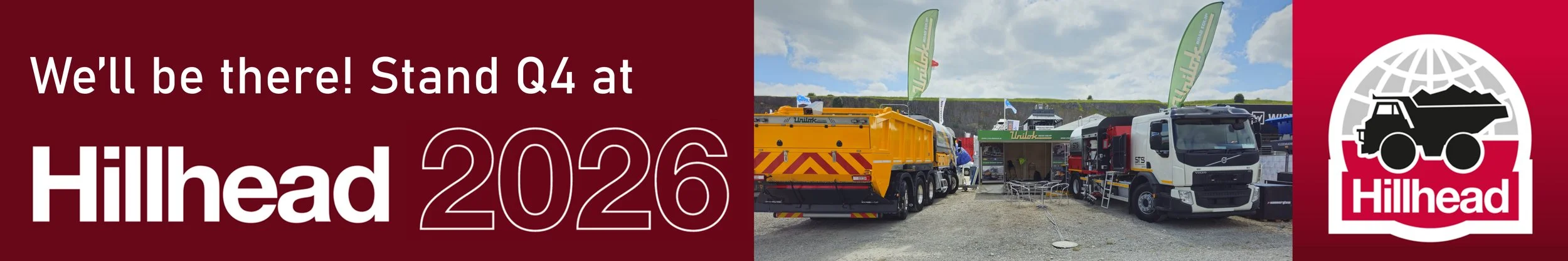 Hillhead exhibitor Unilok Road Equipment Stand Q4
