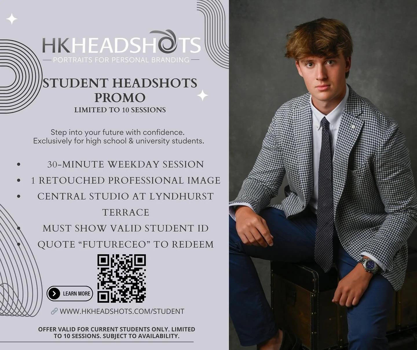 Did you know? CVs and job applications that include a professional headshot are significantly more likely to catch the attention of hiring managers &mdash; especially for students entering the job market or applying for internships.
You&rsquo;ve work