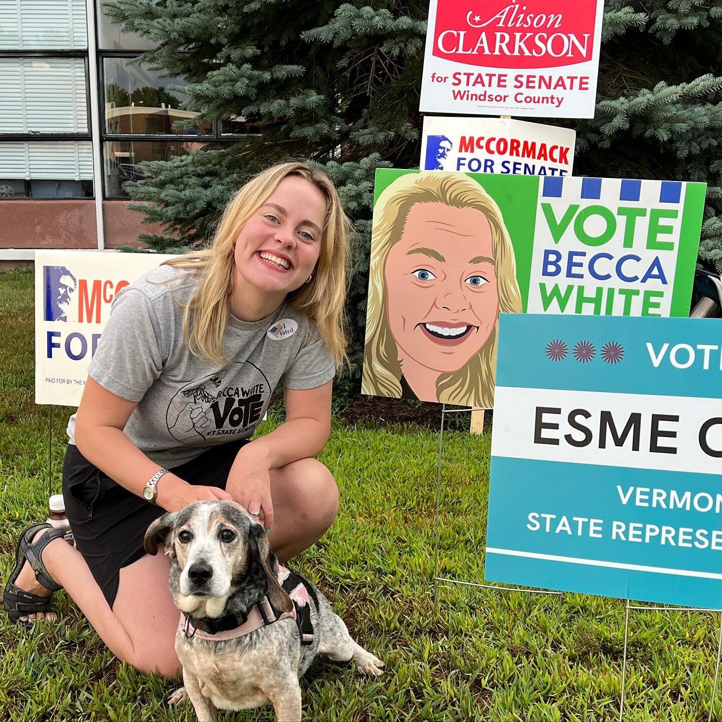 All the best primary day photos in one post. 🥁

I have a lot of people to thank for making my successful Democratic primary campaign happen. You all know who you are, but I will likely have or will be sharing a personal thank you soon. 😉😘

As we h