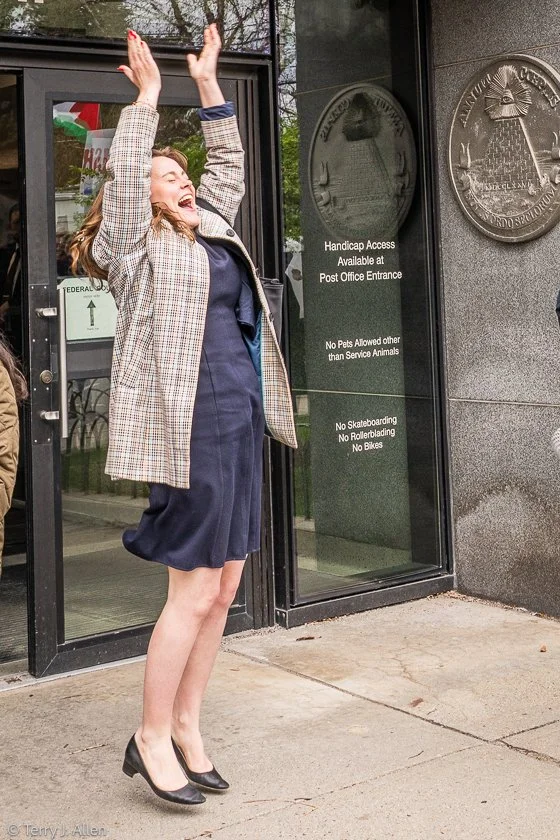 Celebration at the release of Mohsen