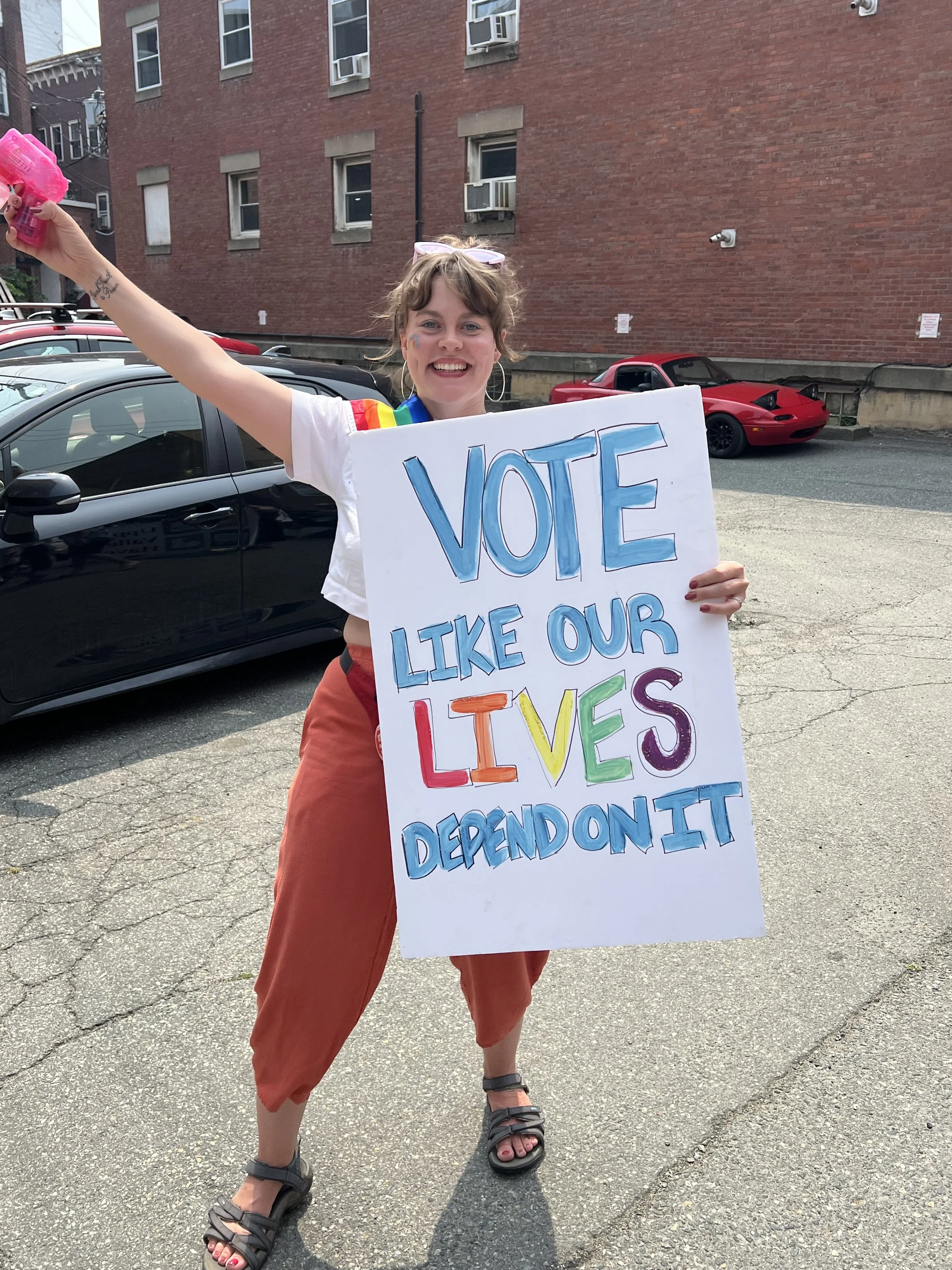 Pride parade celebration