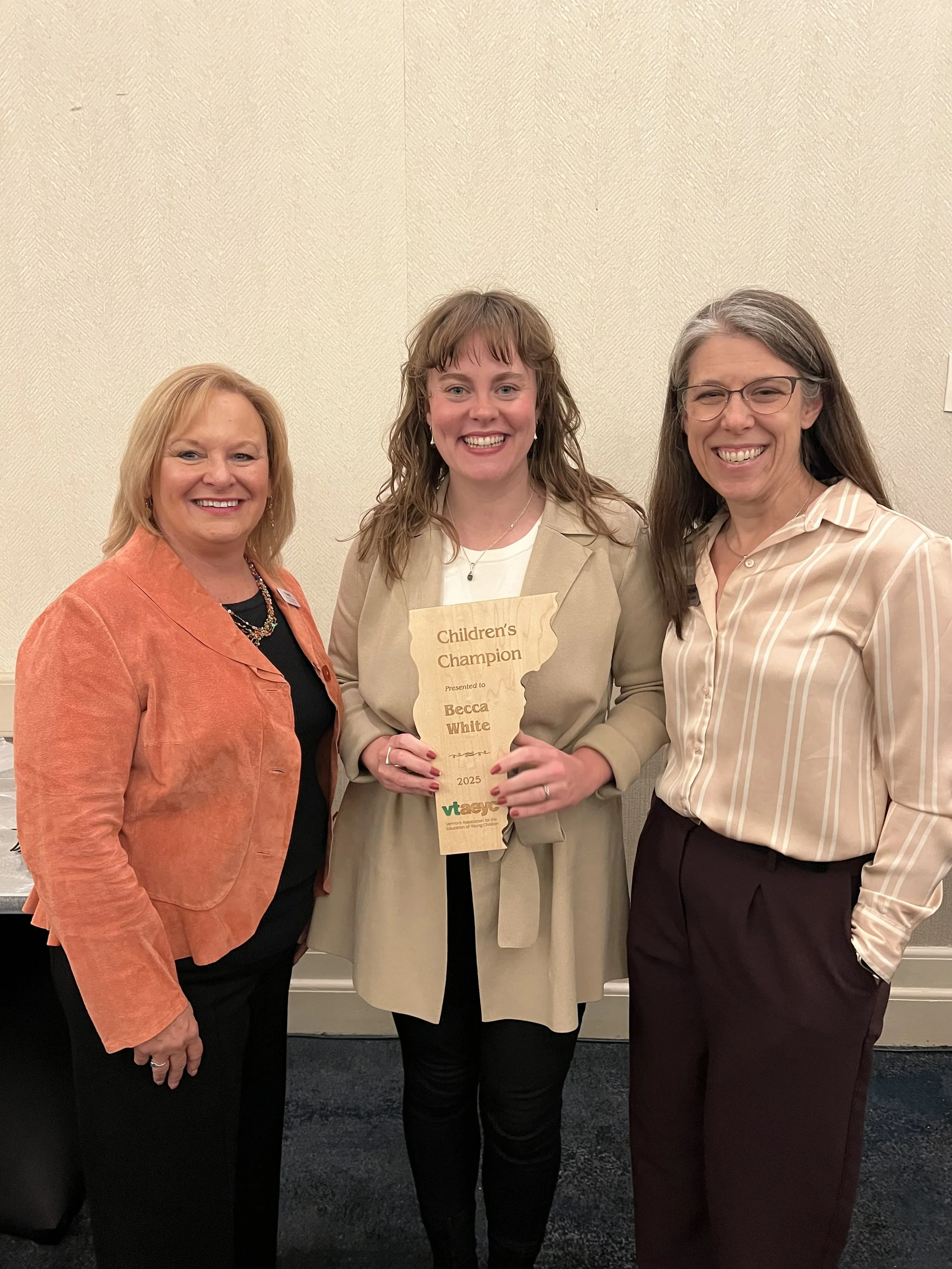 Receiving the Children’s Champion award