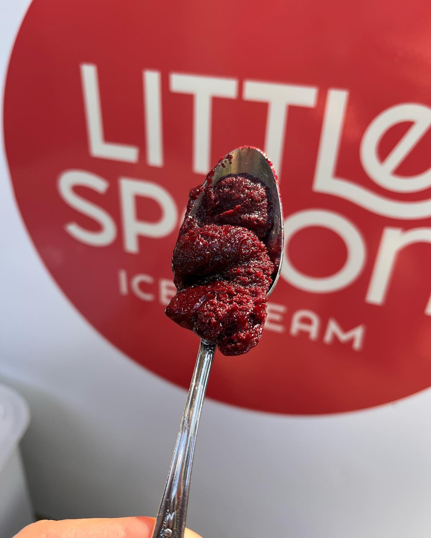 We will be open for scoops and pints today 1-7 @sundaycider! Featuring scoops of this special blueberry mint sorbet!