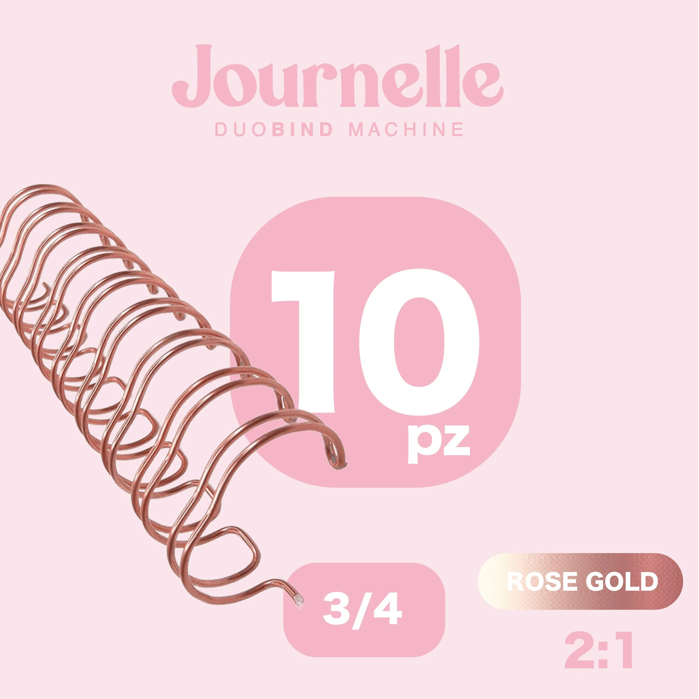 ESPIRAL ROSE GOLD 3/4 '' PAQ.10 PZ