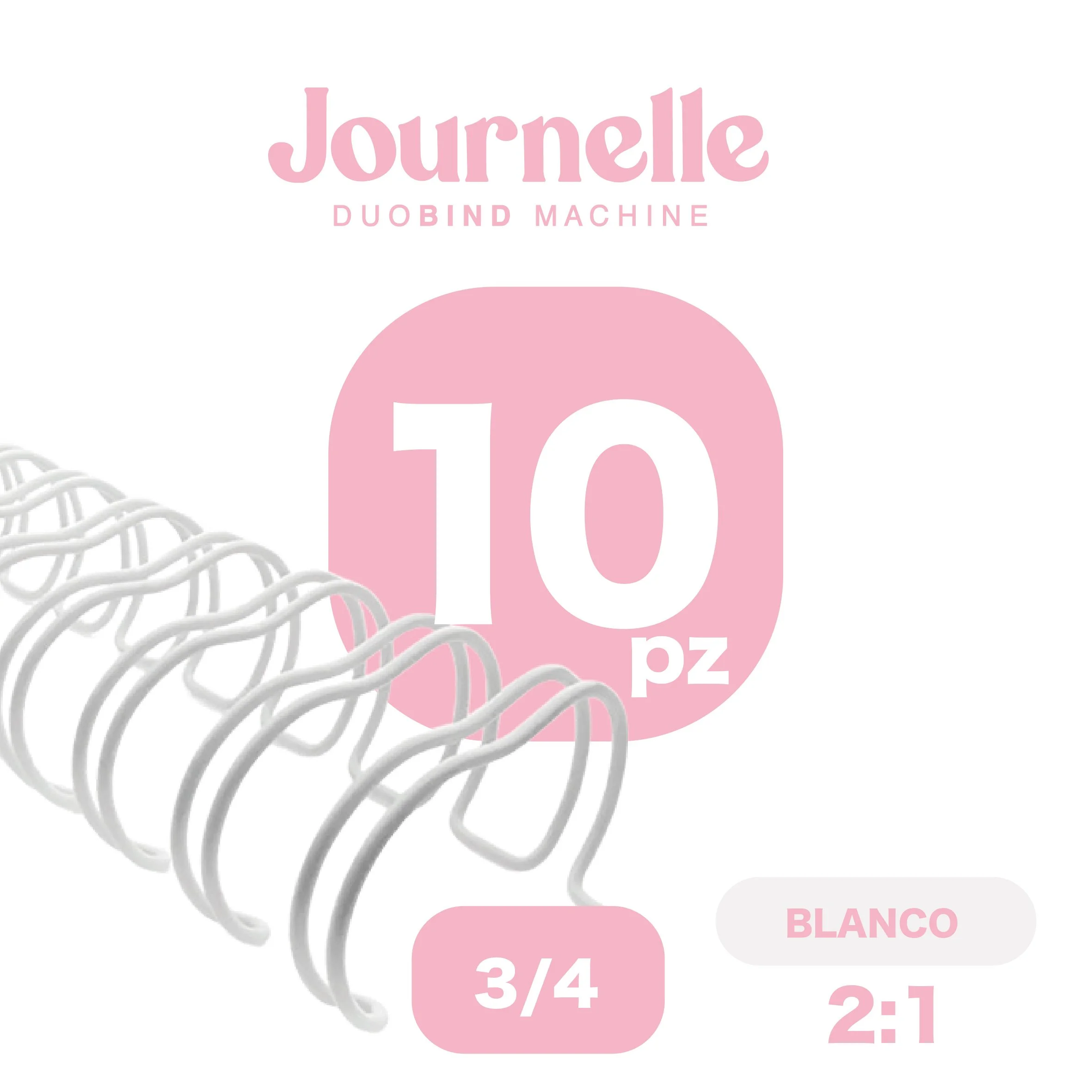 ESPIRAL BLANCO 3/4 '' PAQ.10 PZ