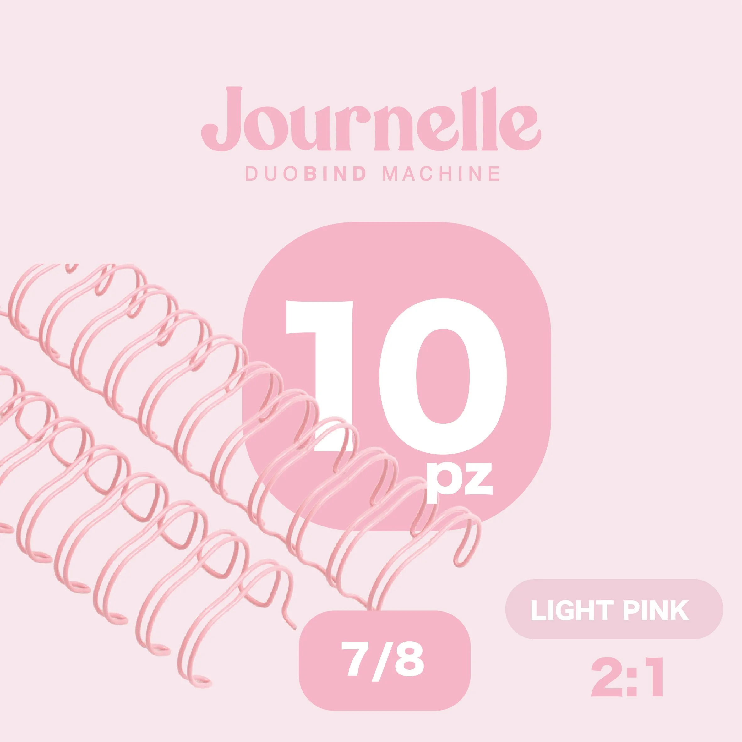 ESPIRAL LIGHT PINK 7/8  PAQ. 10PZ