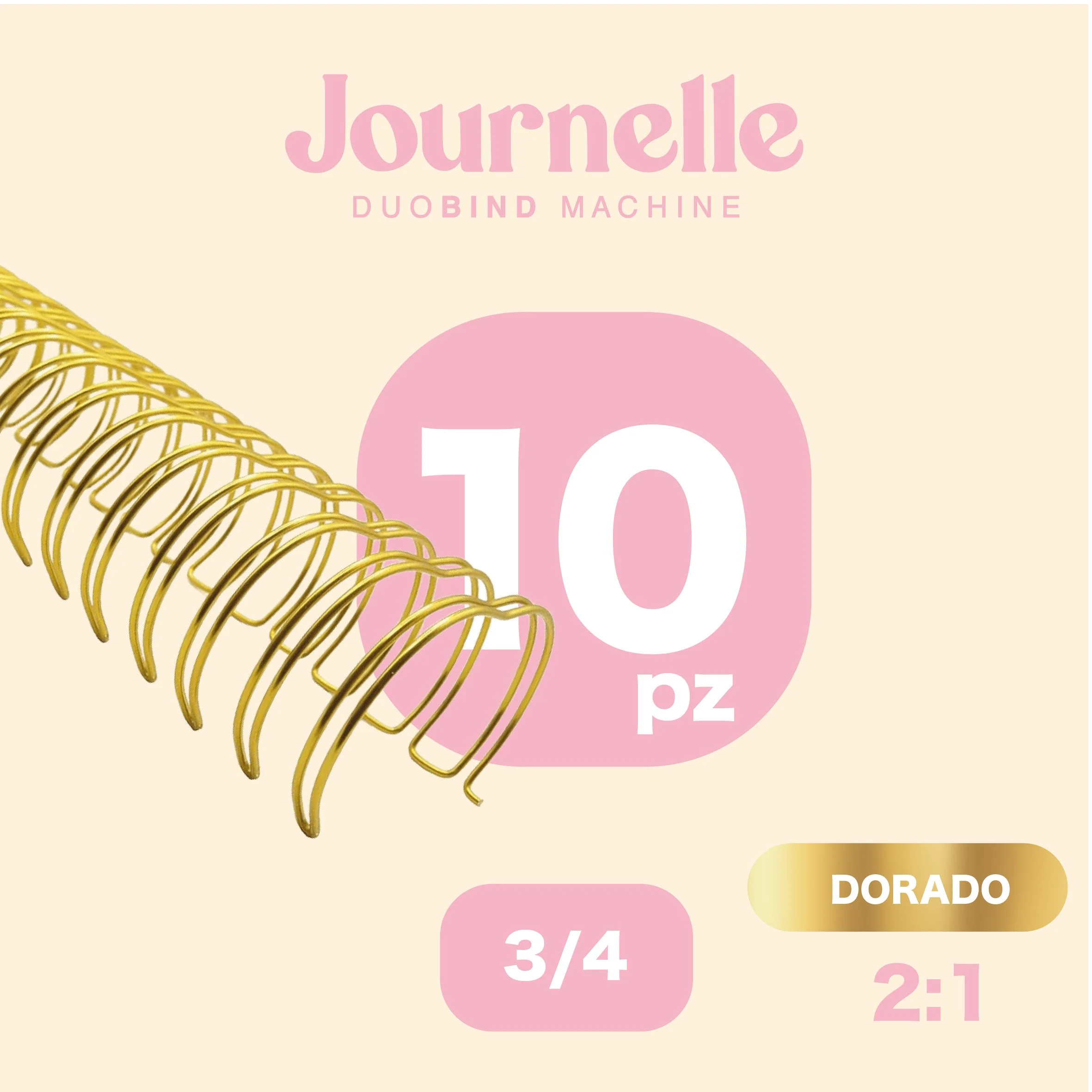 ESPIRAL DORADO 3/4 '' PAQ.10 PZ