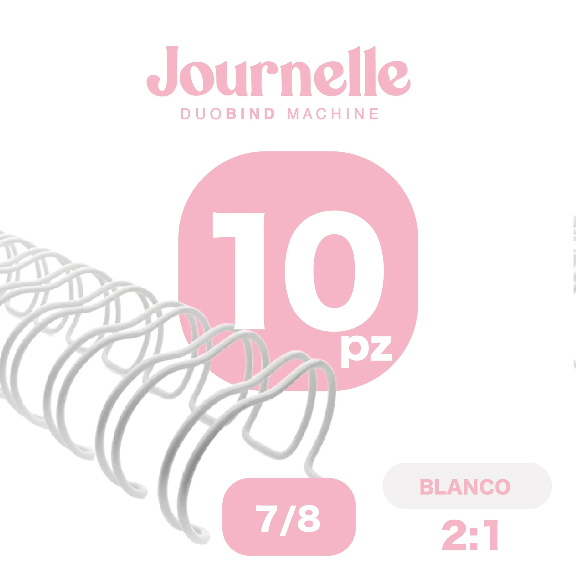 ESPIRAL BLANCO 7/8 '' PAQ 10 PZ