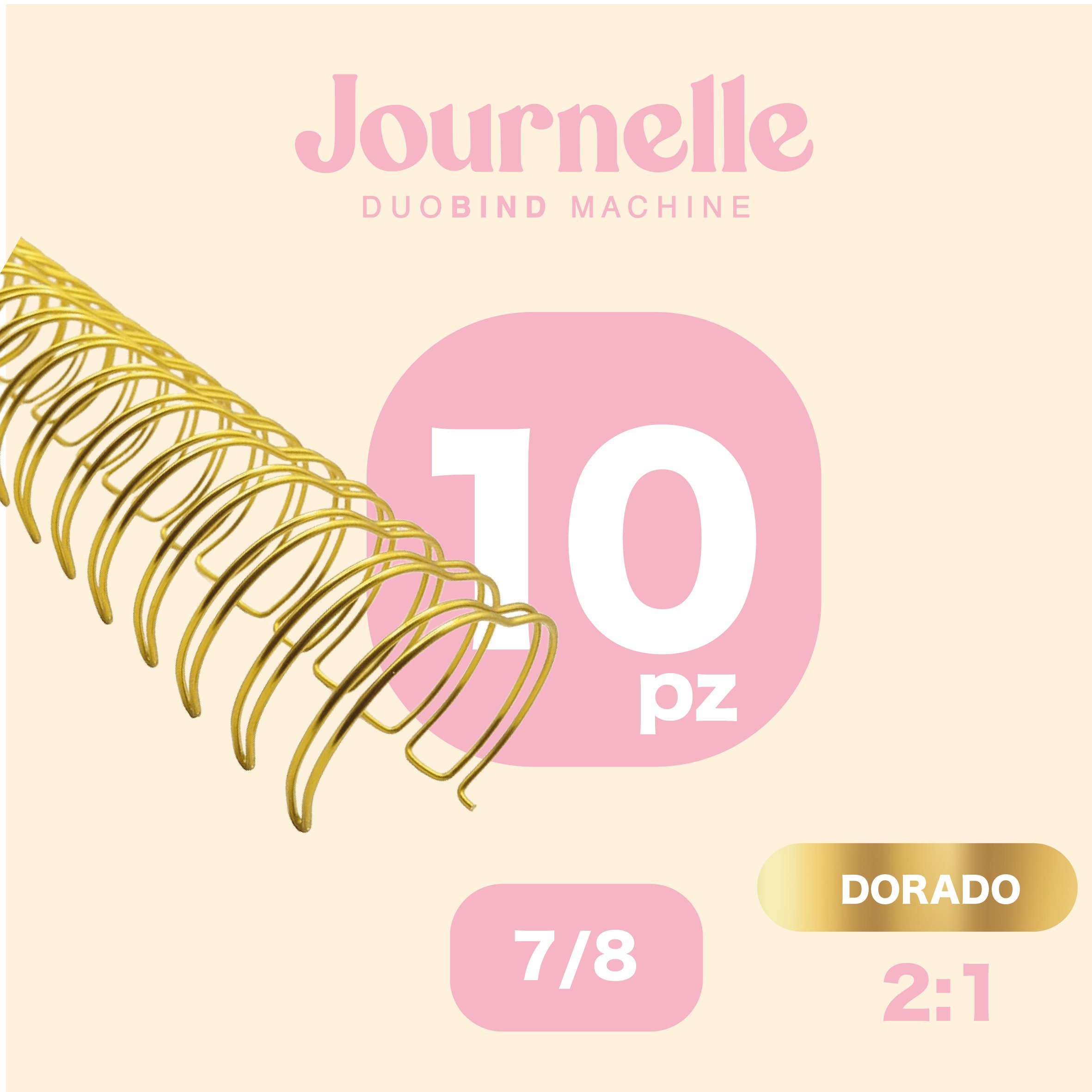 ESPIRAL DORADO 7/8 '' PAQ.10 PZ