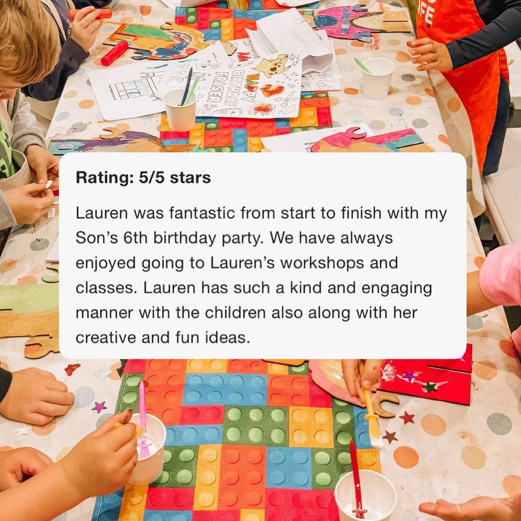 Another fabulous craft party review this week. ✨ 

Party dates get booked up so quickly so do get in touch to save the date for early 2026. No need to decide on a theme or craft just yet but at least you&rsquo;ll know you&rsquo;ve got something booke