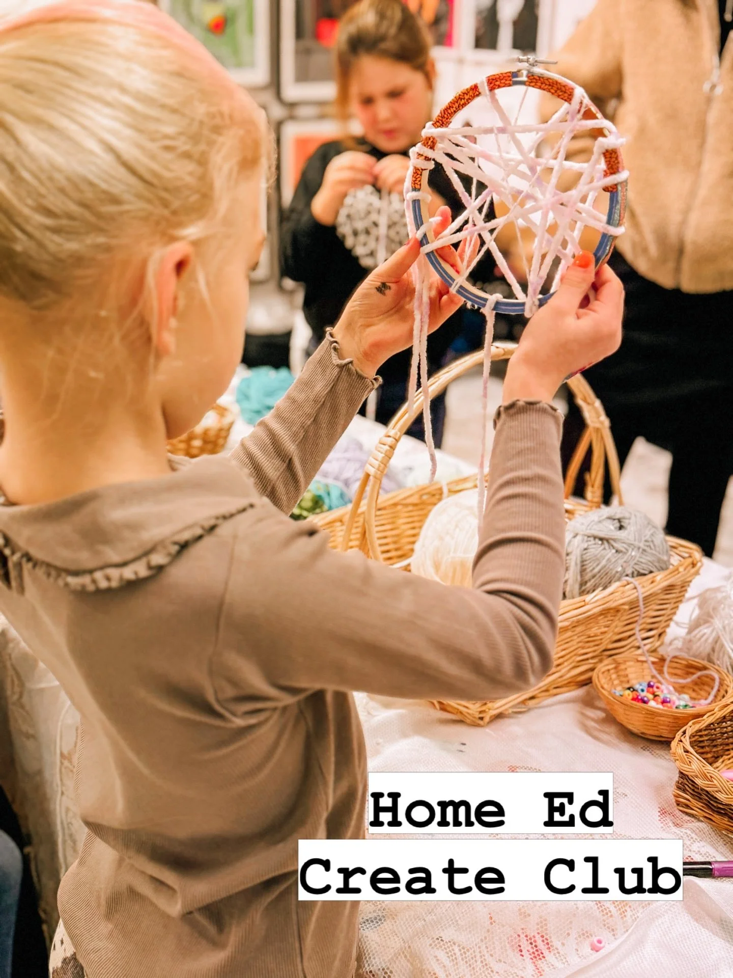 This coming Friday we&rsquo;ll be making dreamcatchers at our Create Club for home educated crafters. I love watching the friendships blossom in this group and hearing their laughter each week. Pure joy through creativity ❤️ 

BookWhen.com/thatkidlif