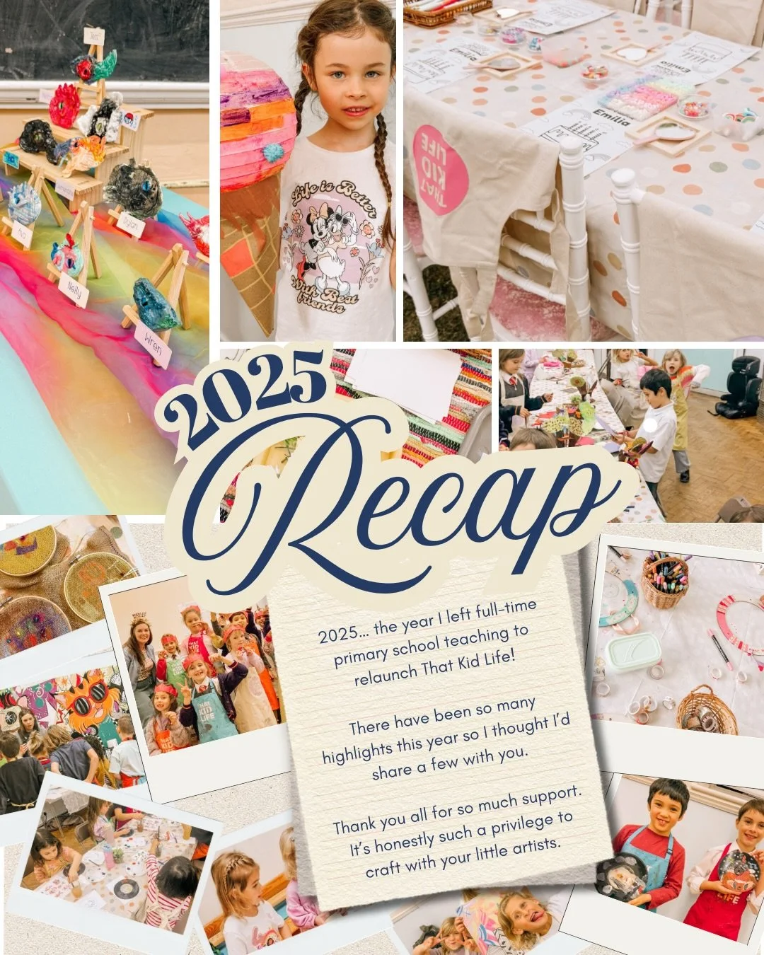 It&rsquo;s hard to believe that this time last year That Kid Life was on the back burner while I was teaching full-time. This year has been an absolute whirlwind and I&rsquo;ve loved getting arty with hundreds of little creatives this year. 

Roll on