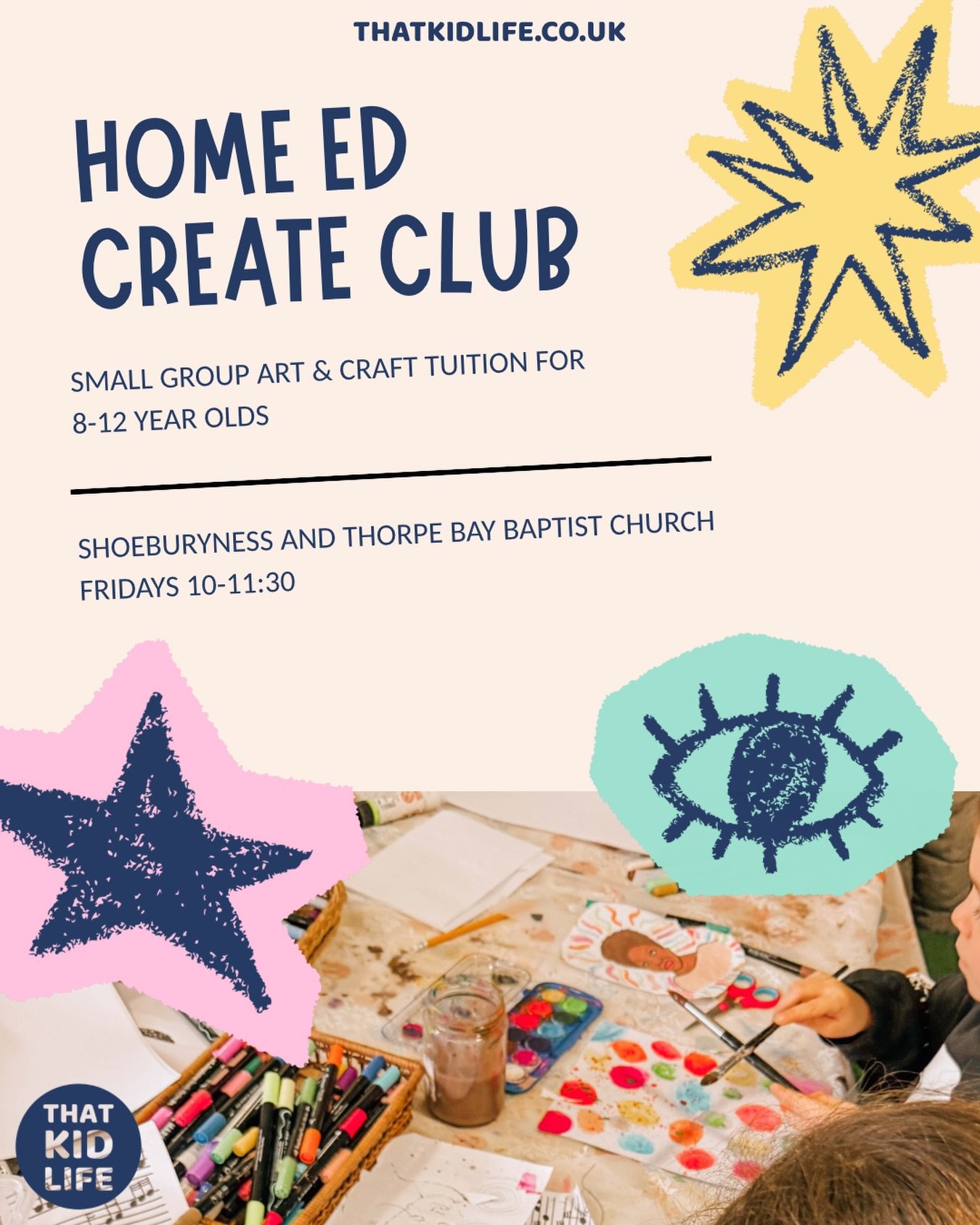 Create Club offers a calm and nurturing space for home-educated children to explore their creativity at their own pace. Our small group setting prioritises a gentle atmosphere where bigger creatives can develop their artistic talents and build meanin
