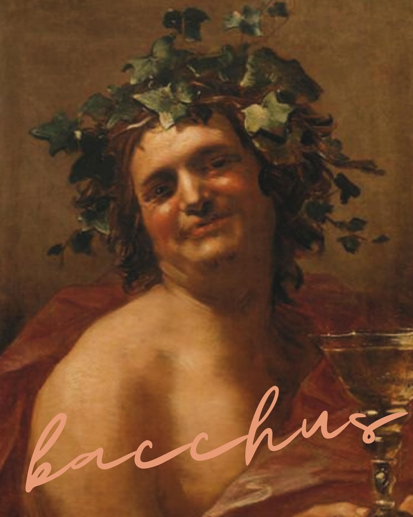 When you find out Chris is bartending tonight. #bacchus #winegod #cocktails