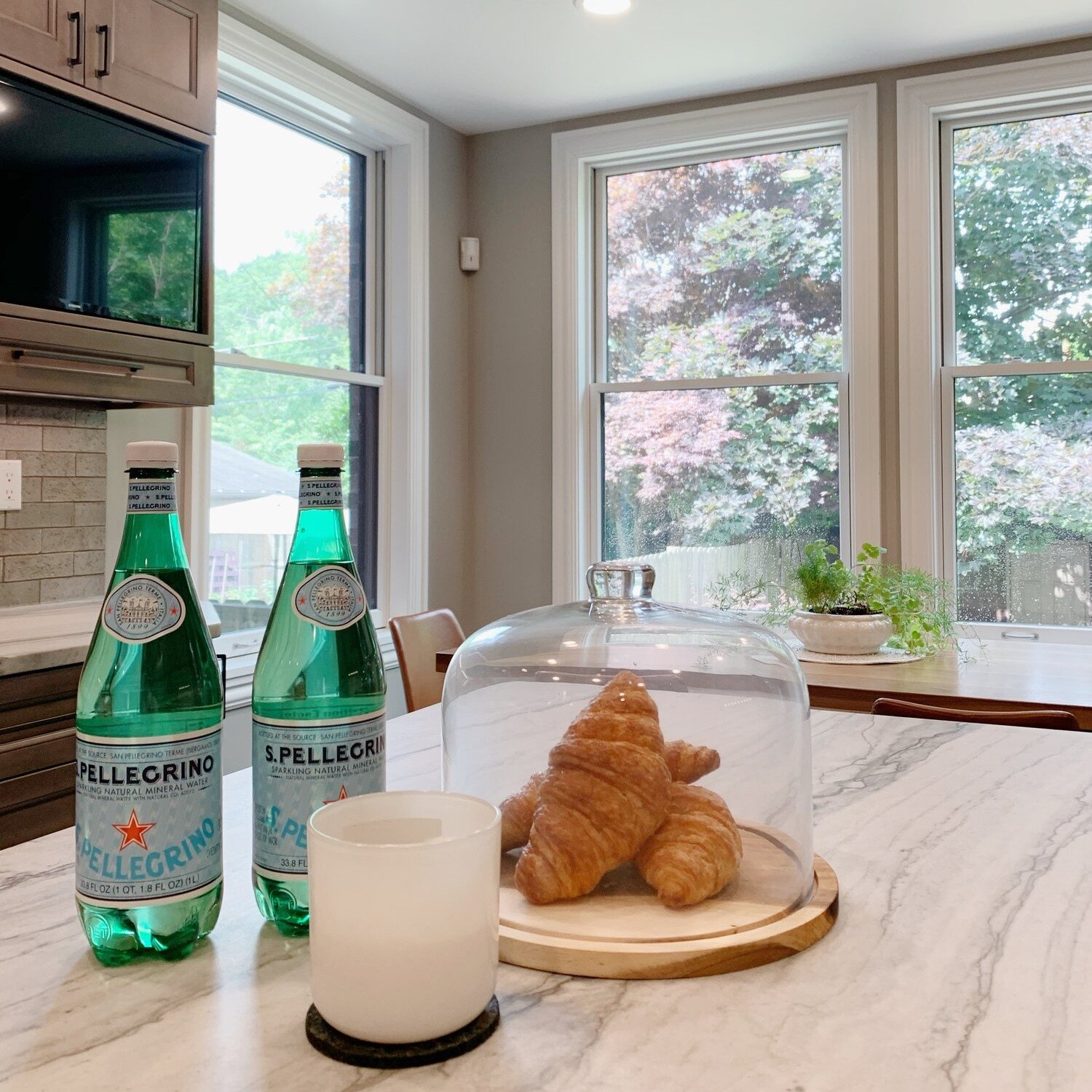 Creating a new view is always an exciting project for us. Adding on a kitchen eating area and this beautiful wall of windows allows for a new backyard view from this kitchen. 
.
.
.
#designfive #pittsburgh #pittsburghinteriordesigner #pittsburghinter