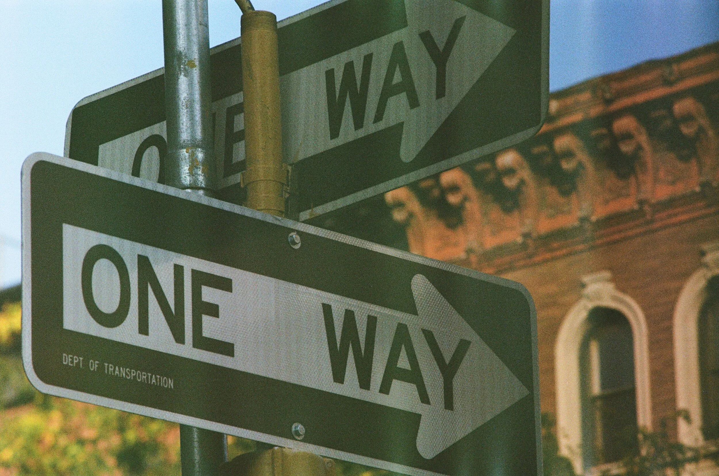 One Way. Harlem, New York.