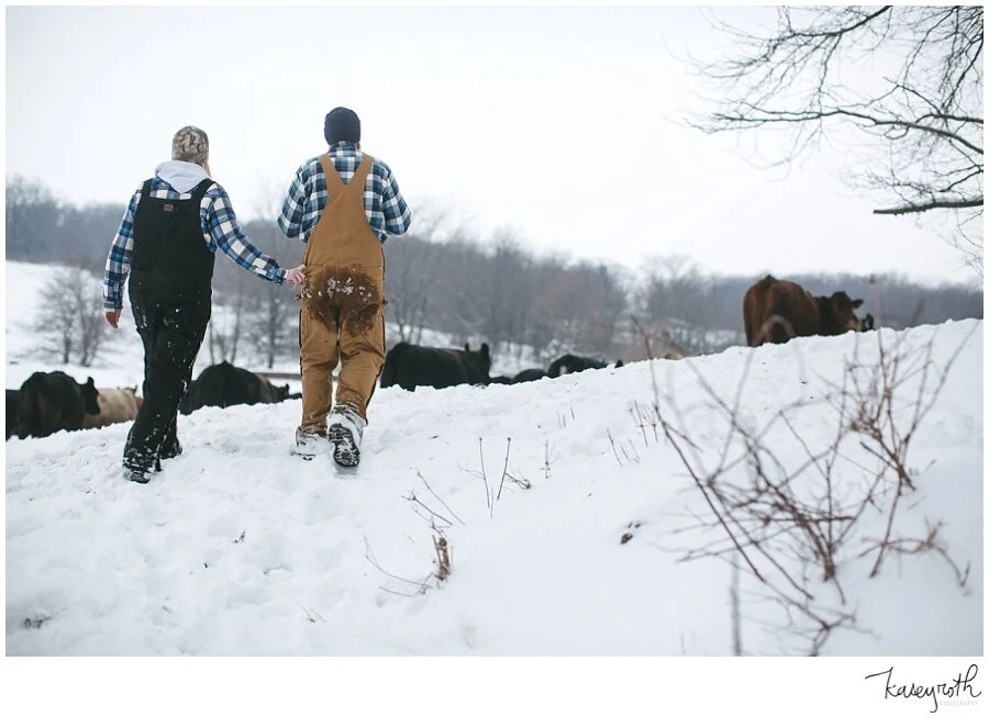 Jack & Jess // Snow session on the farm