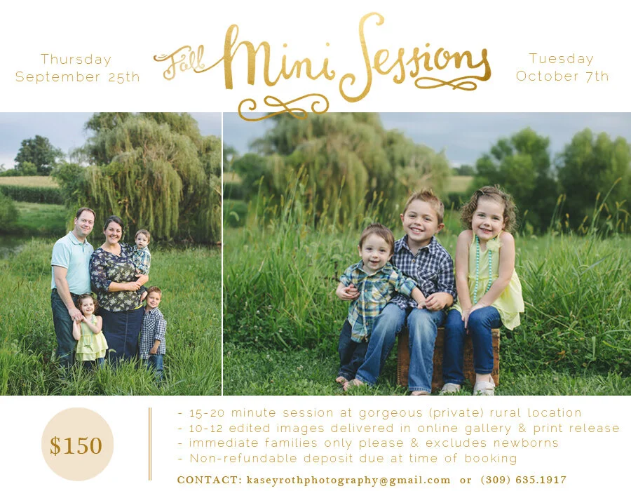 Fall Mini Sessions!